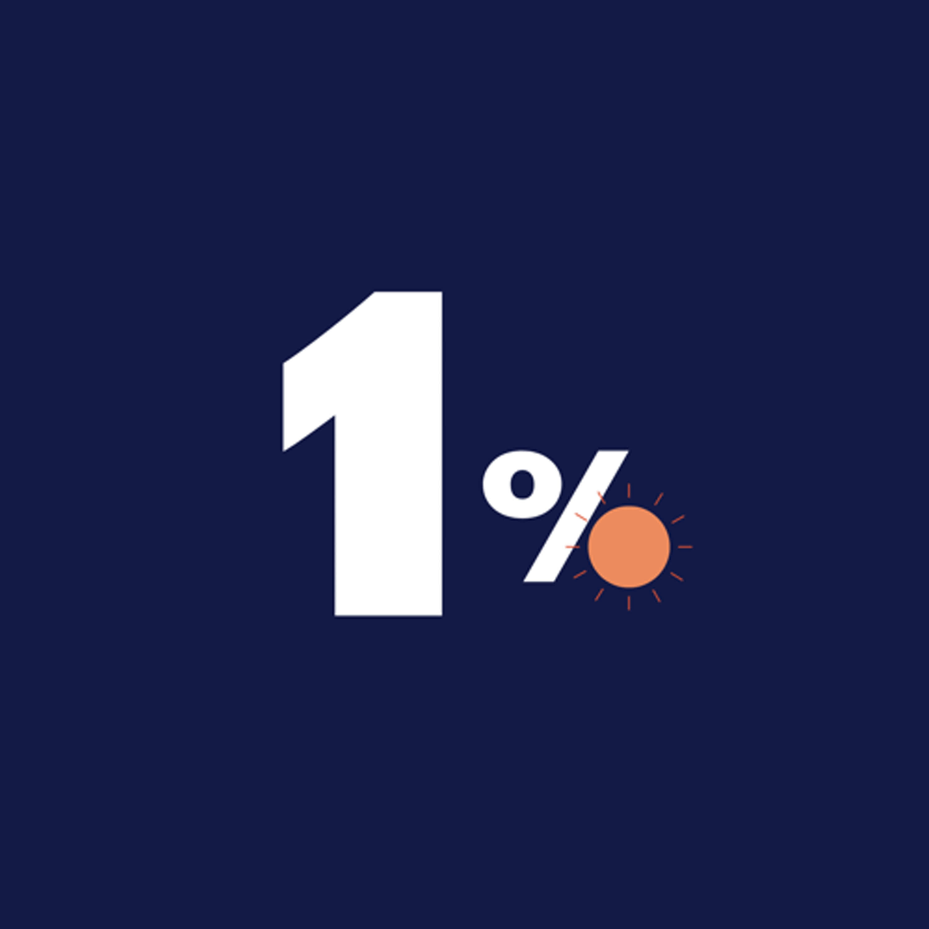 1 %