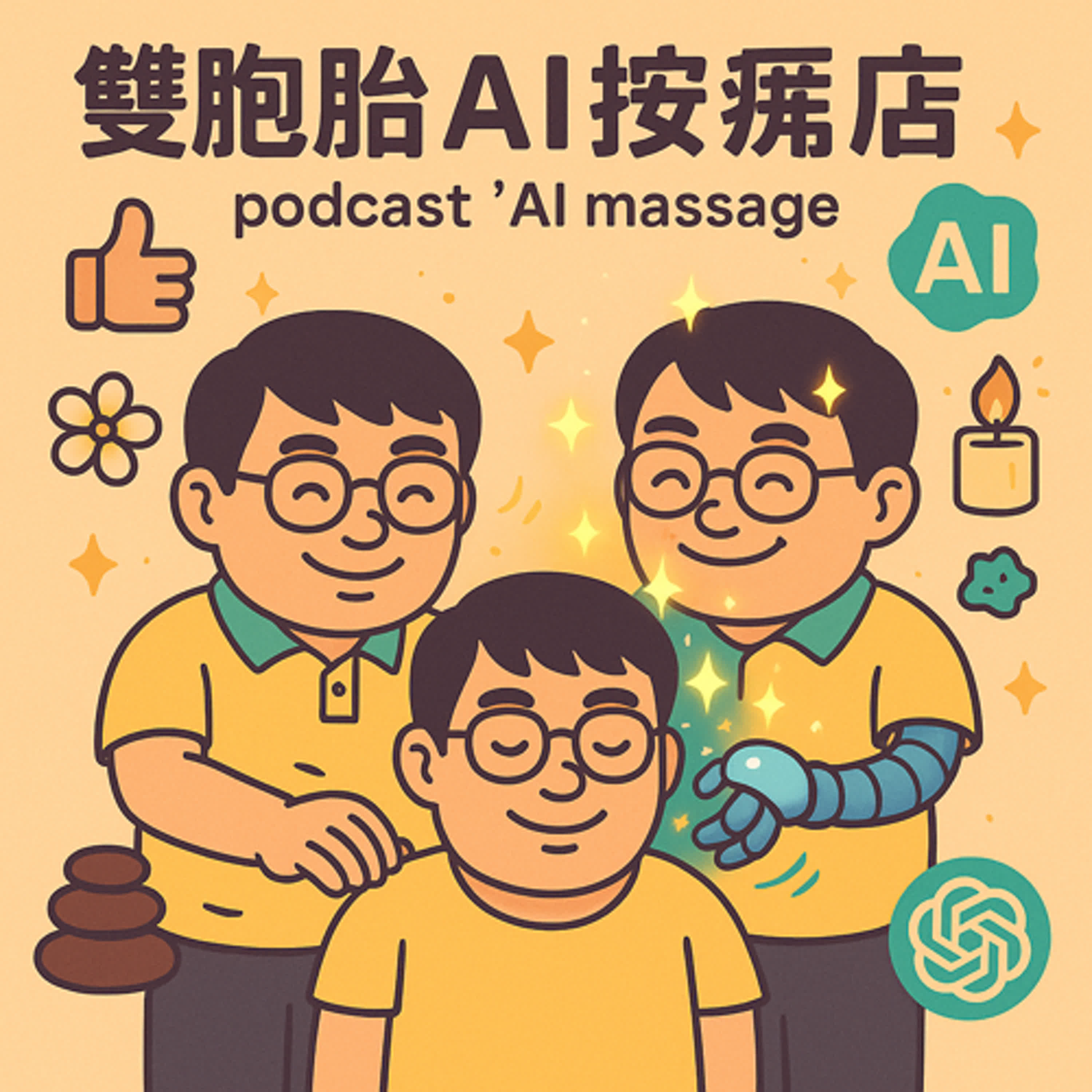 雙胞胎AI按摩