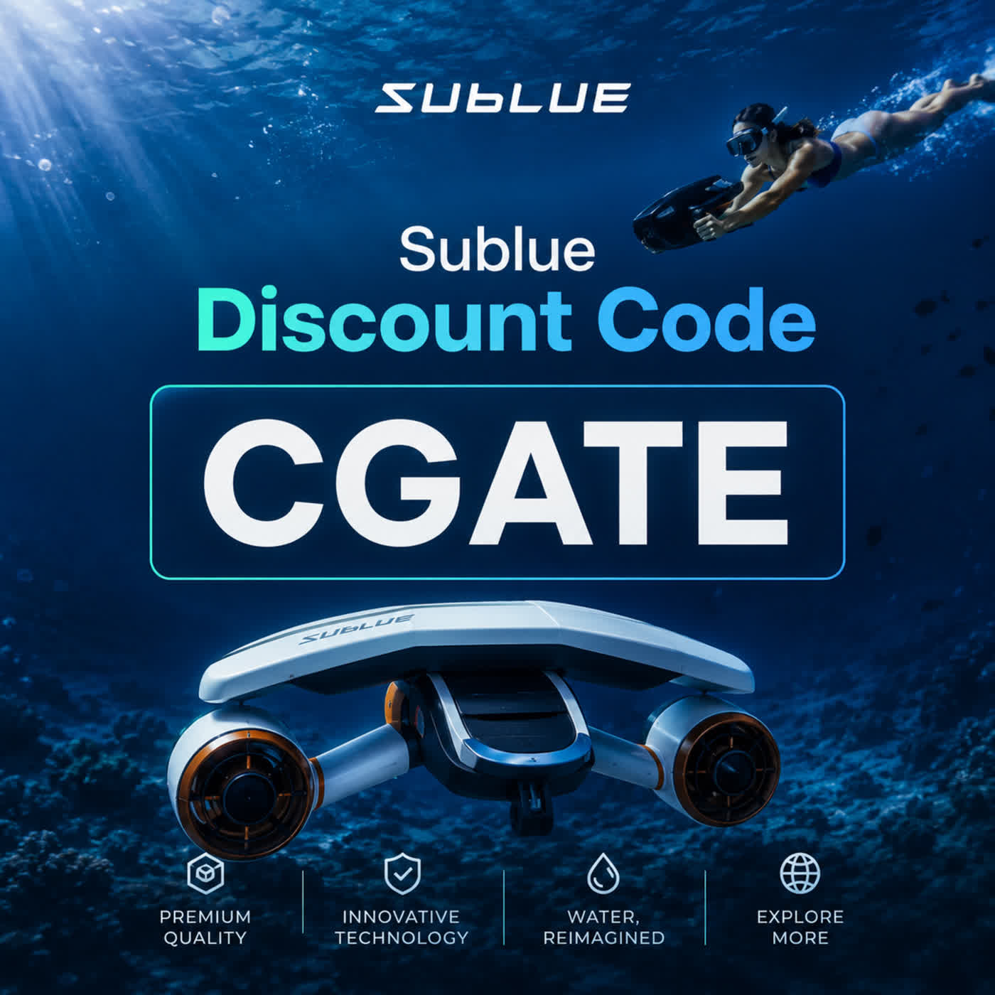 Sublue Discount Code “CGATE”