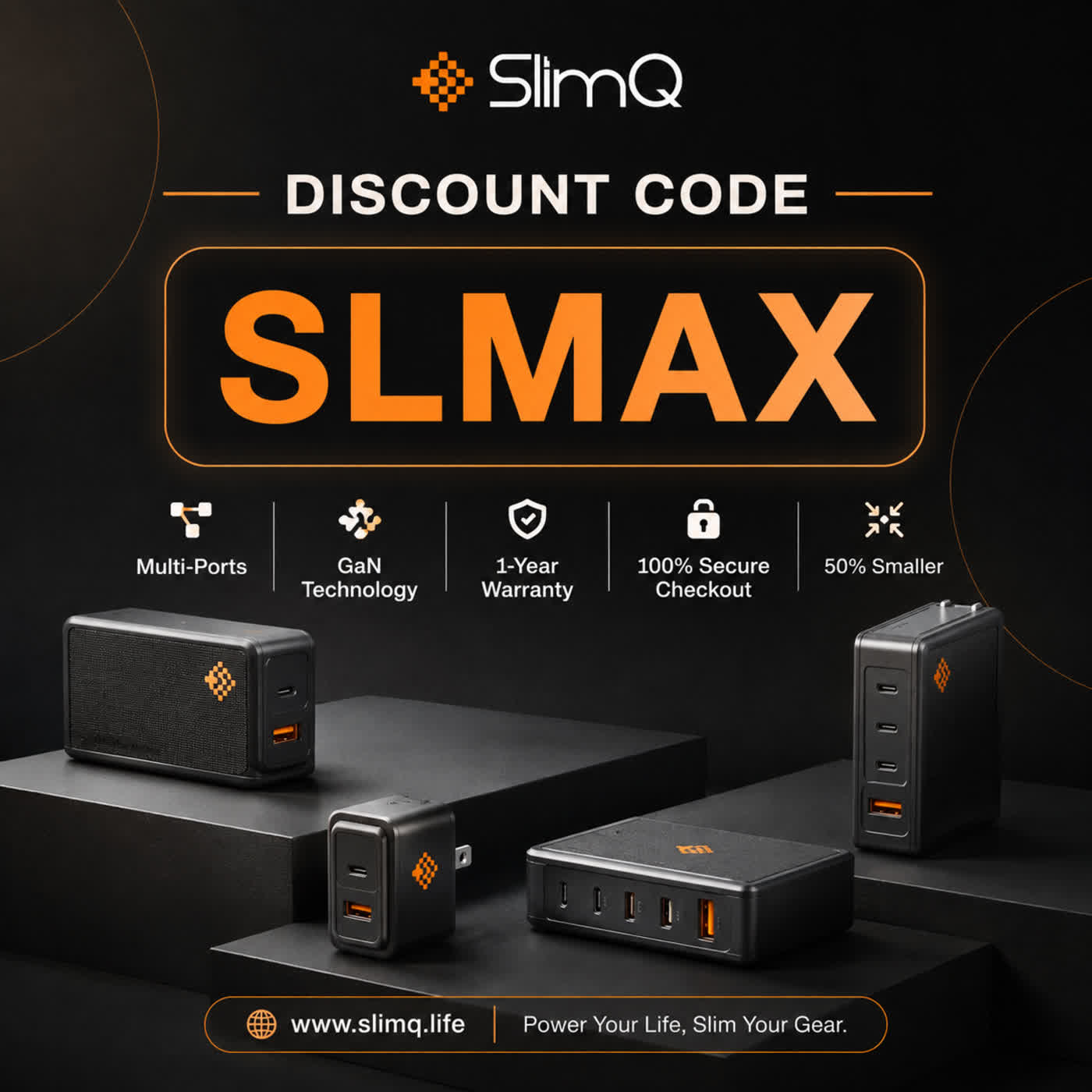 SlimQ Discount Code “SLMAX”