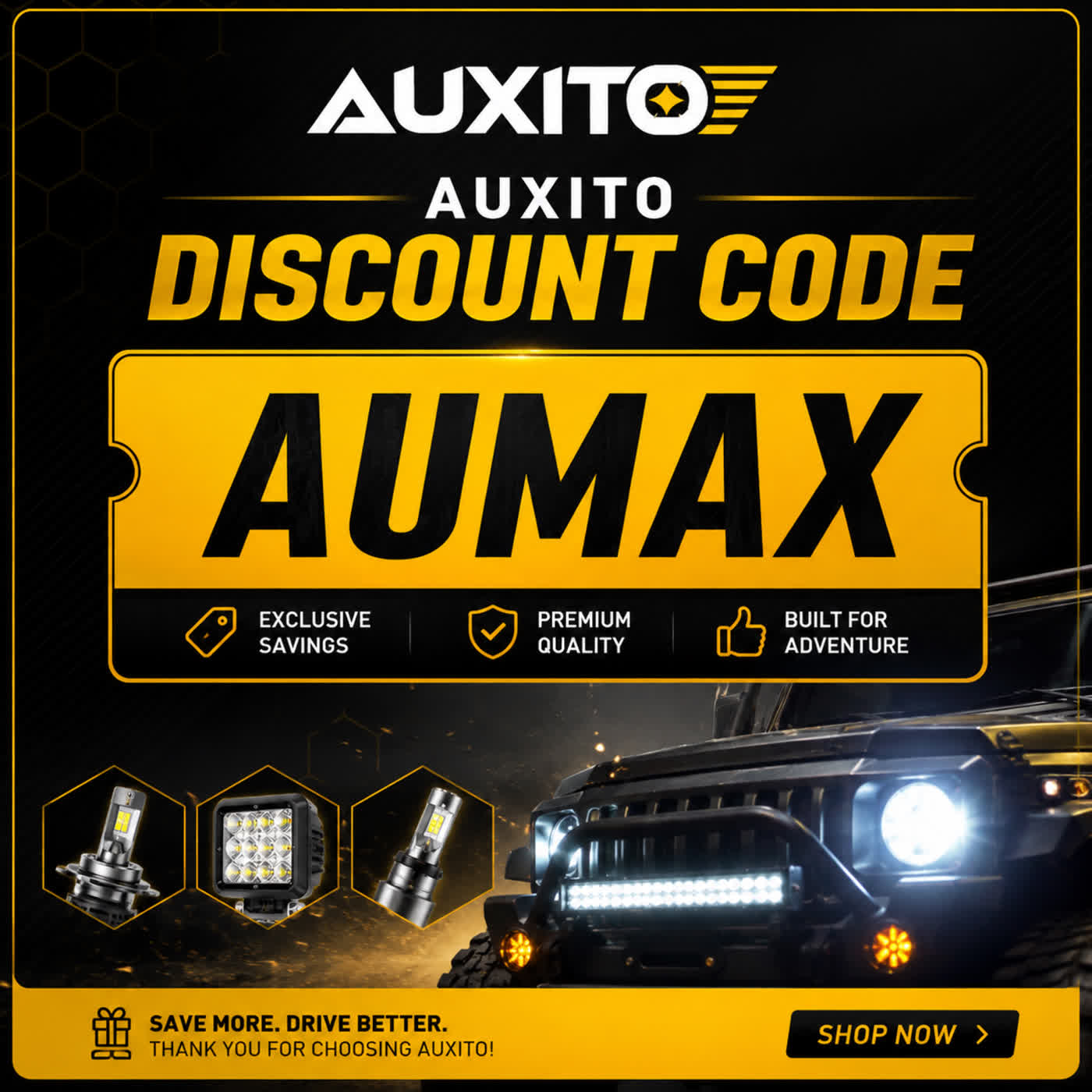 AUXITO Discount Code “AUMAX”