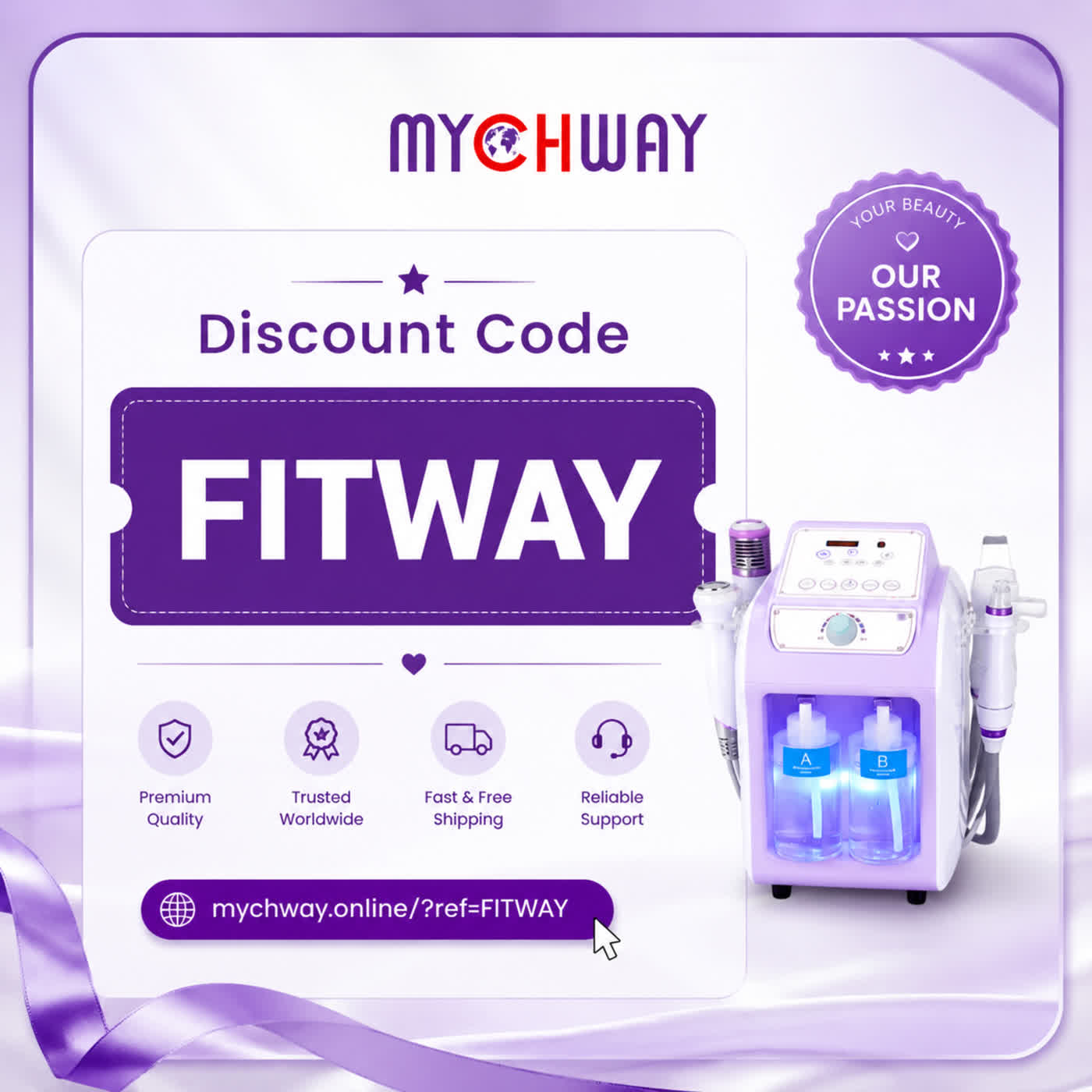 MYCHWAY Discount Code “FITWAY15”