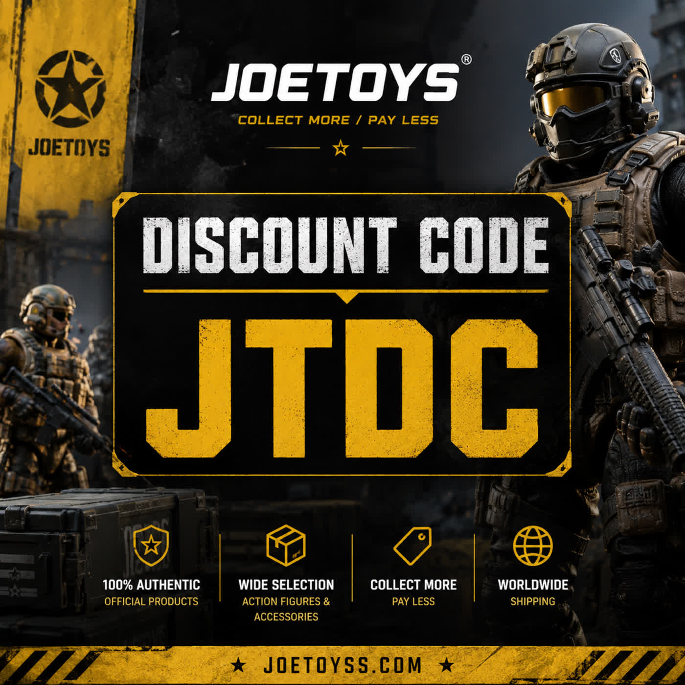 JOETOYS Discount Code “JTDC”