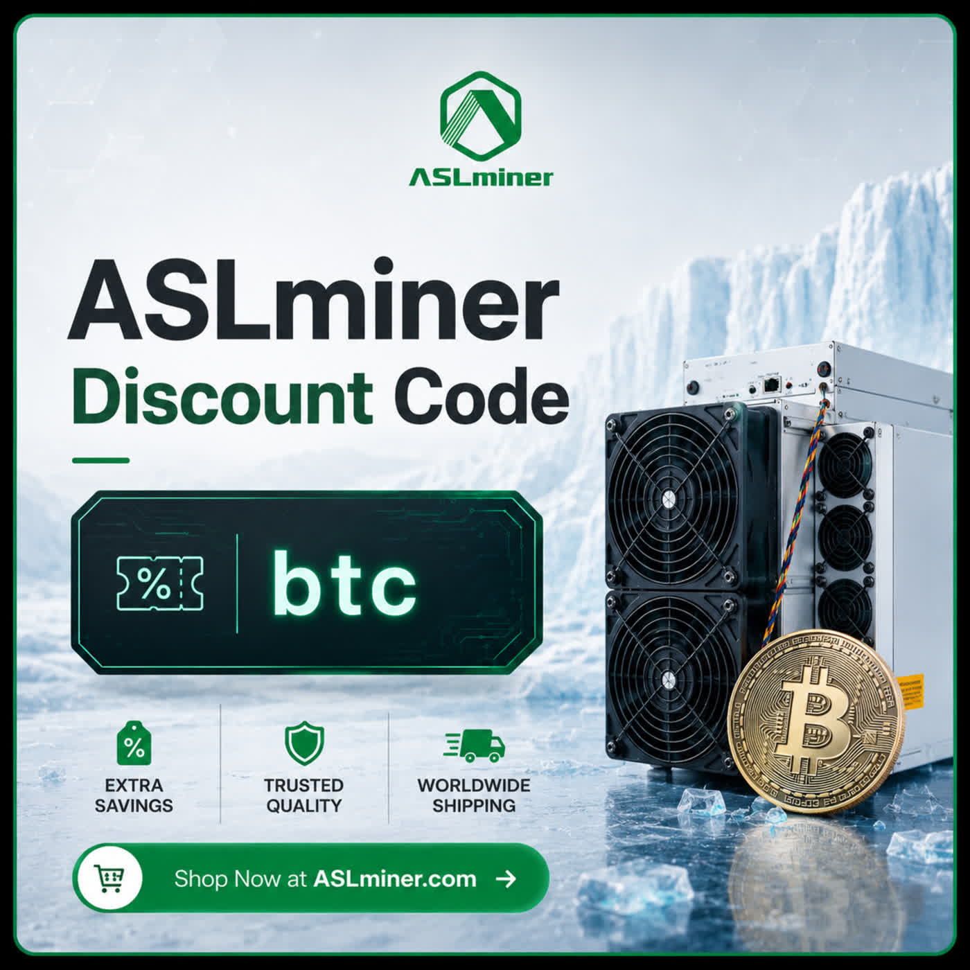 ASLminer Discount Code “btc”