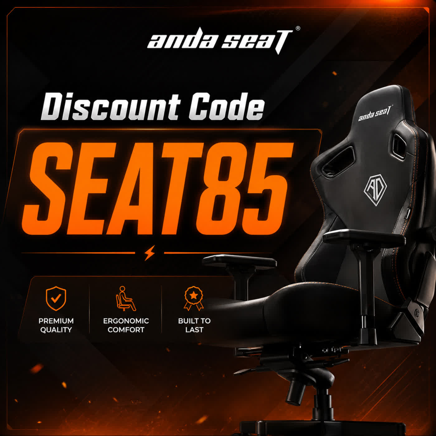 AndaSeat Discount Code “SEAT85”