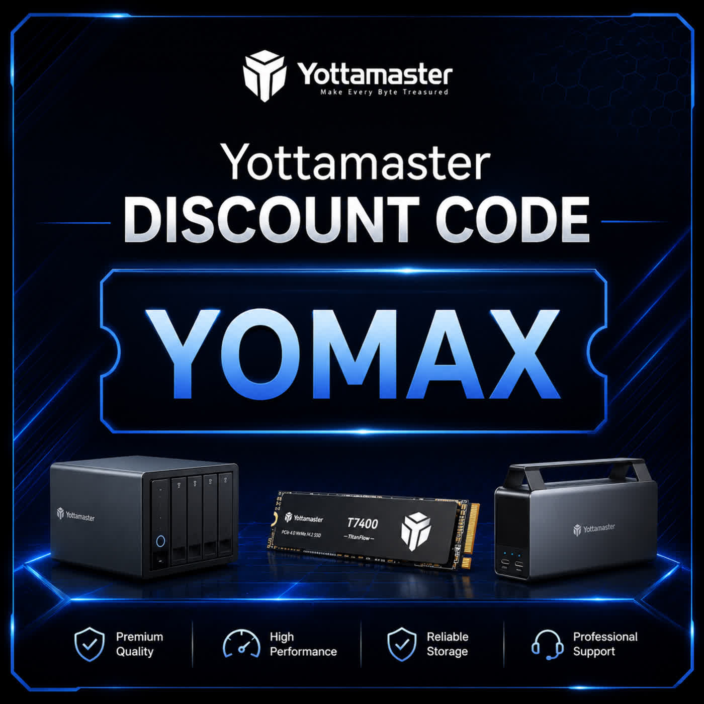 Yottamaster Discount Code “YOMAX”