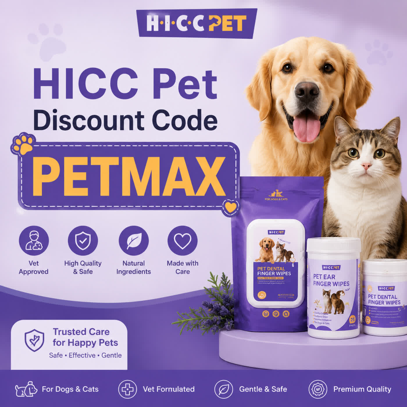 HICC Pet Discount Code “PETMAX”