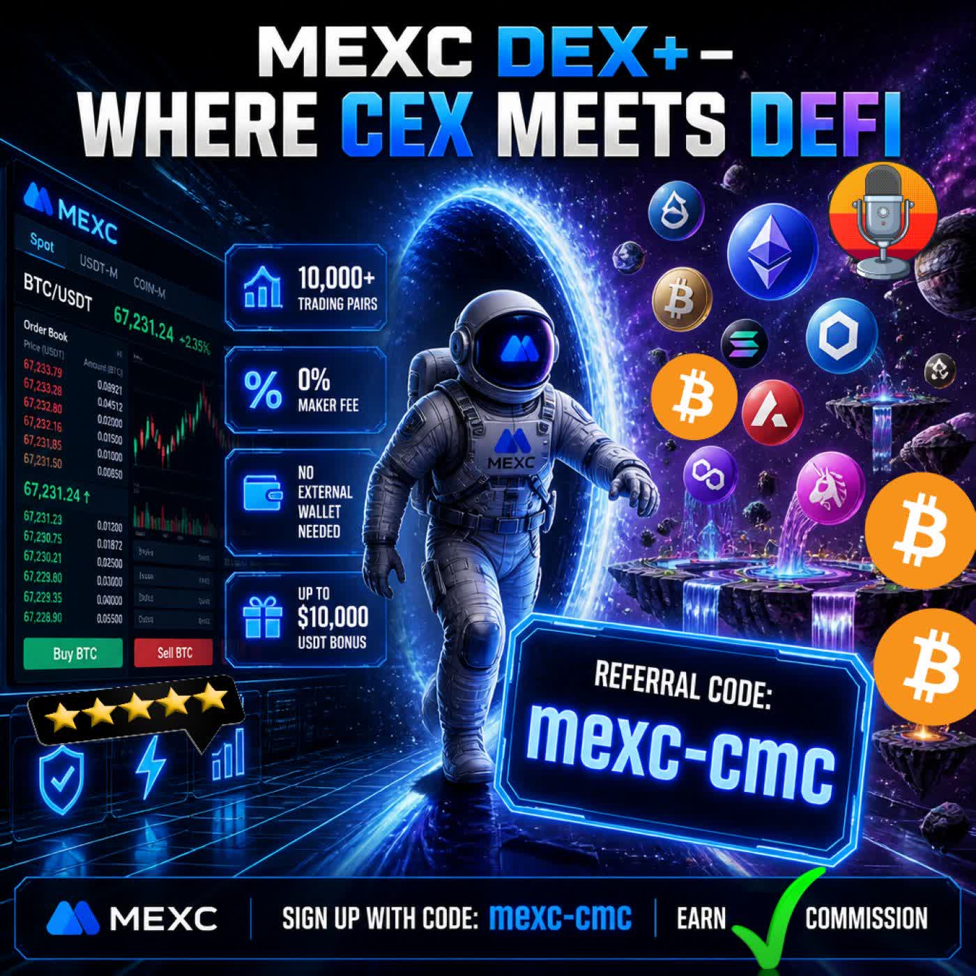MEXC DEX+ Referral Code podcast artwork