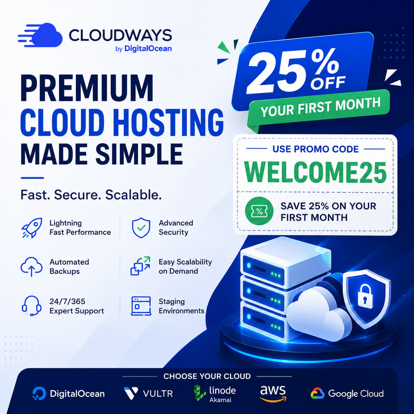 Cloudways Promo Code WELCOME25 podcast artwork