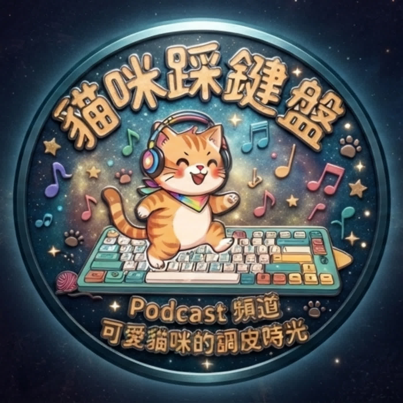 貓咪踩鍵盤