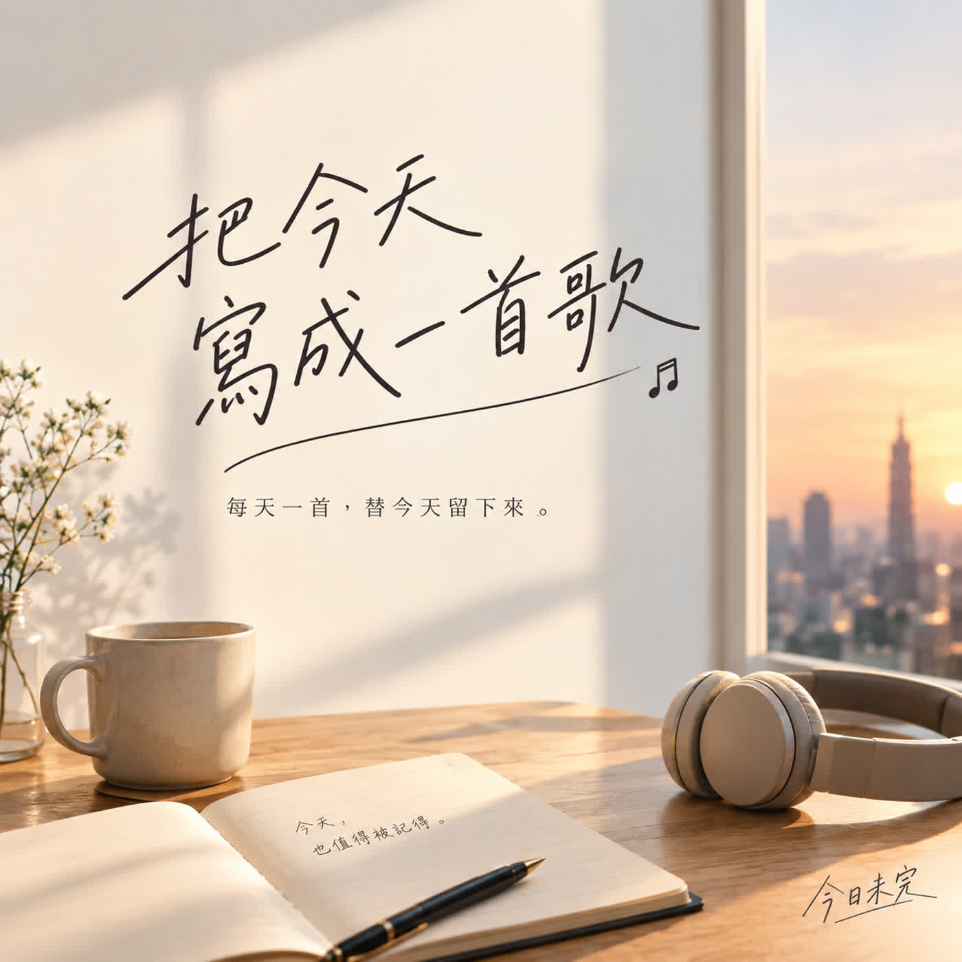 把今天寫成一首歌