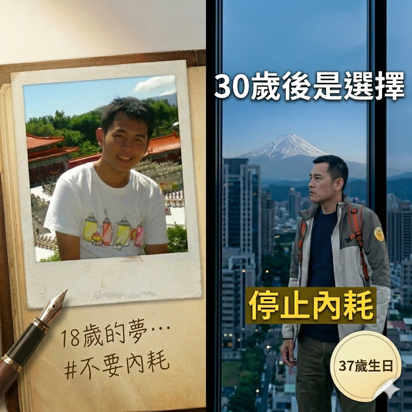 37歲寫給18歲的我：你以為天崩開局，其實你會越走越好｜生日特輯