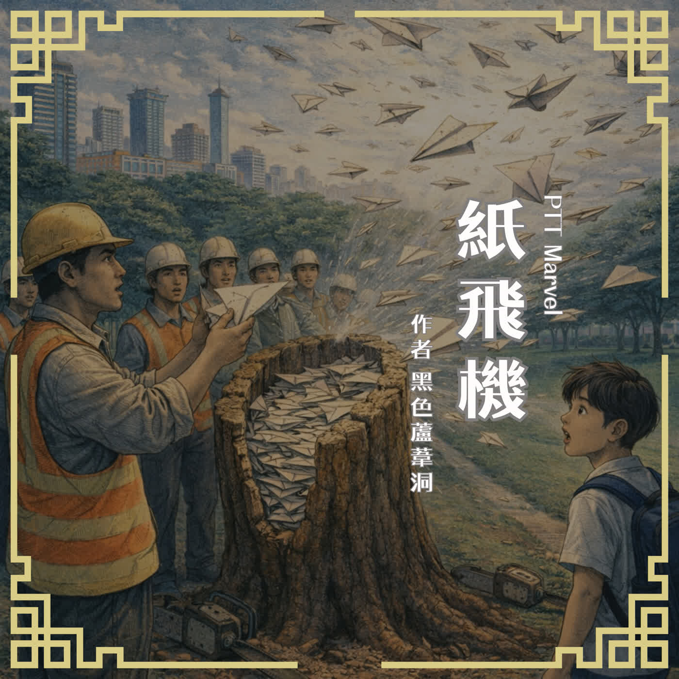 S0916 PTT Marvel|大樹倒下時,紙飛機一架架飛出,那是我折給老奶奶的紙飛機 S0916 PTT Marvel|大樹倒下時,紙飛機一架架飛出,那是我折給老奶奶的紙飛機