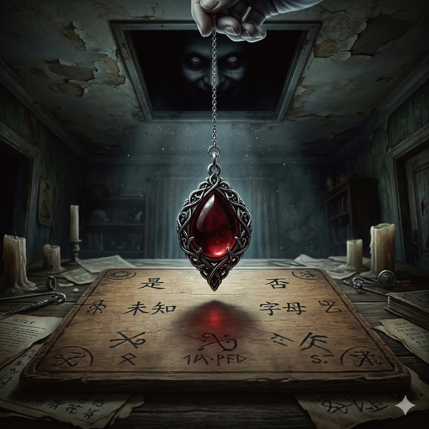 原來靈擺連結的不是我的潛意識，而是另有其人！怪談故事－靈擺的指引