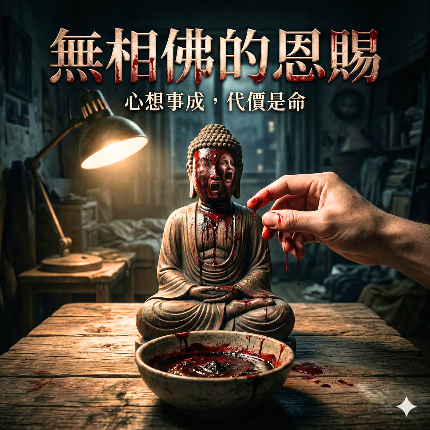 若早點知道要付出這麼大的代價，相信主角也不會做出這樣的瘋狂的事情！怪談故事－沒有臉的佛像