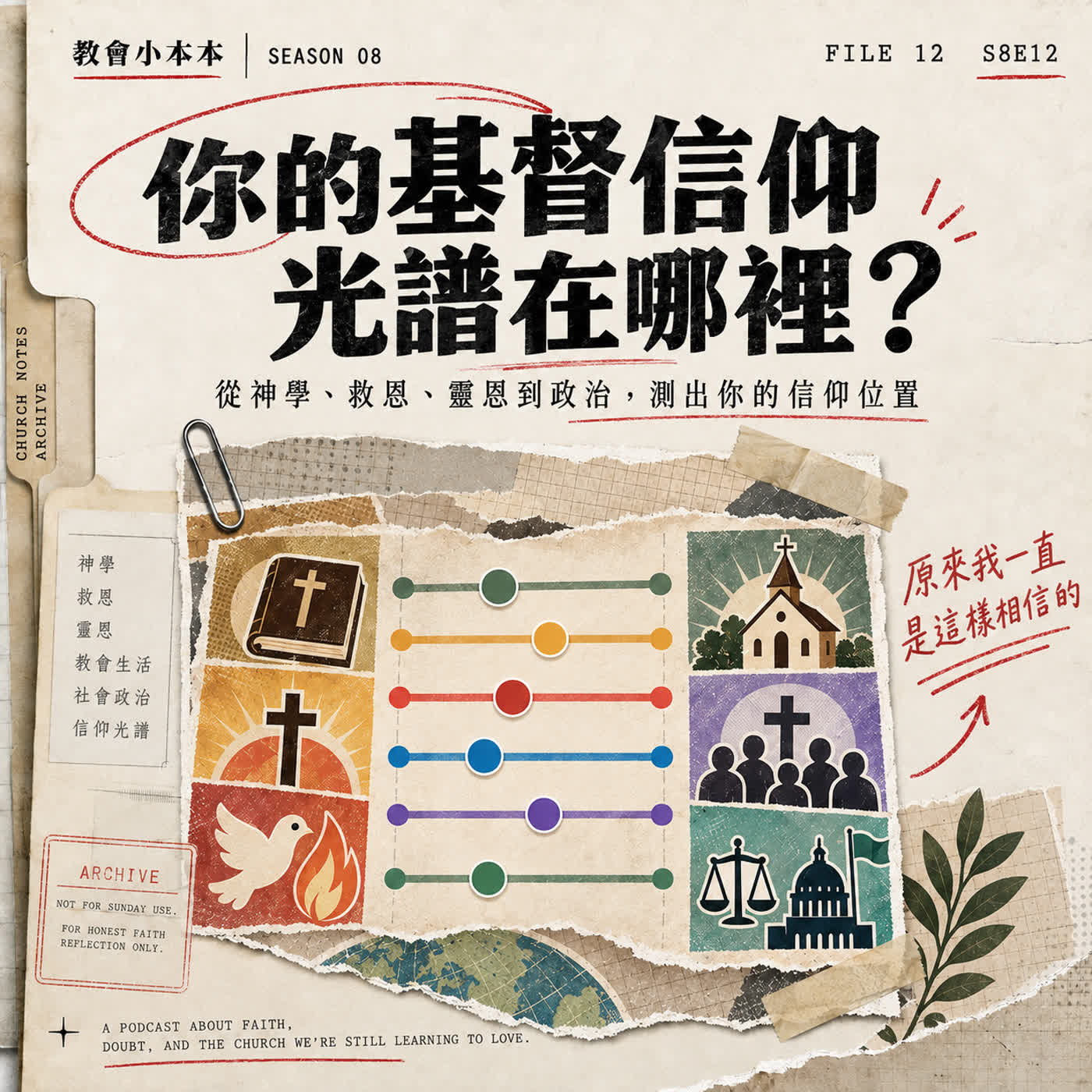 S8E12｜你的基督信仰光譜在哪裡？ 從神學、救恩、靈恩到政治，測出你的信仰位置