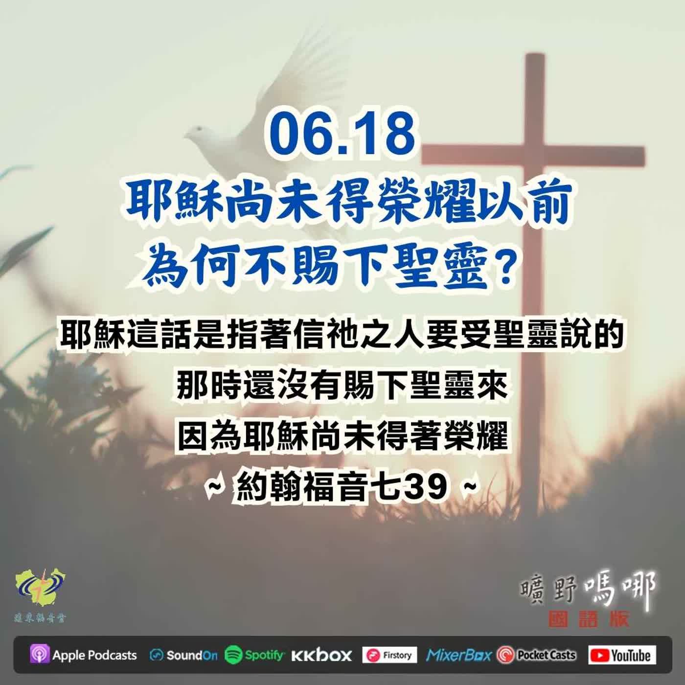 曠野嗎哪-耶穌尚未得榮耀以前為何不賜下聖靈？ episode artwork