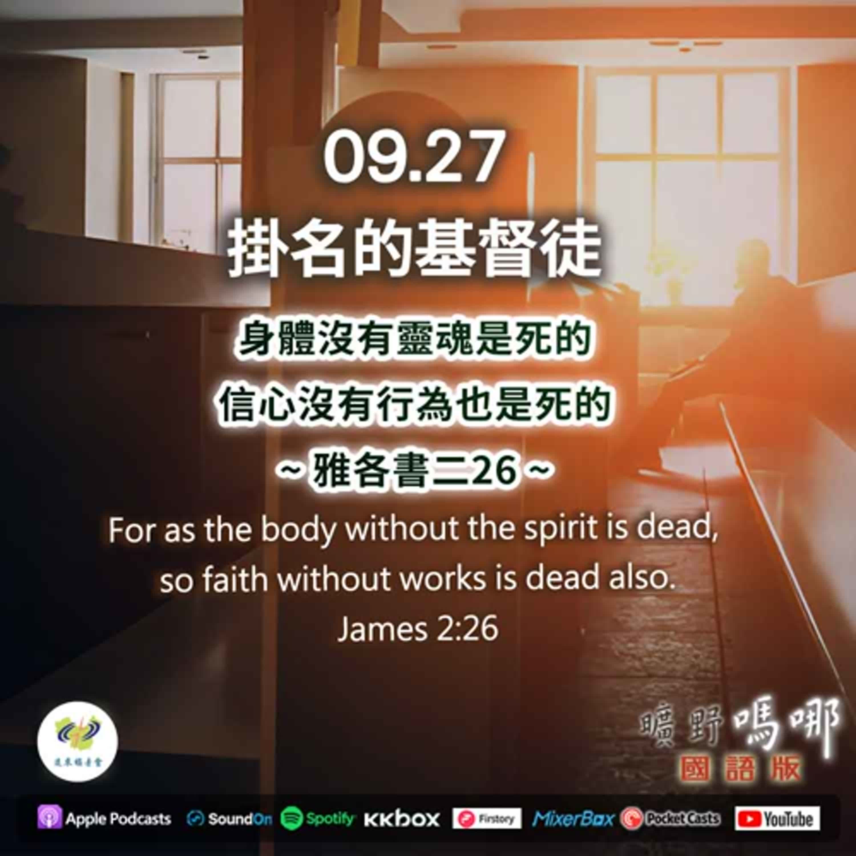 曠野嗎哪-掛名的基督徒