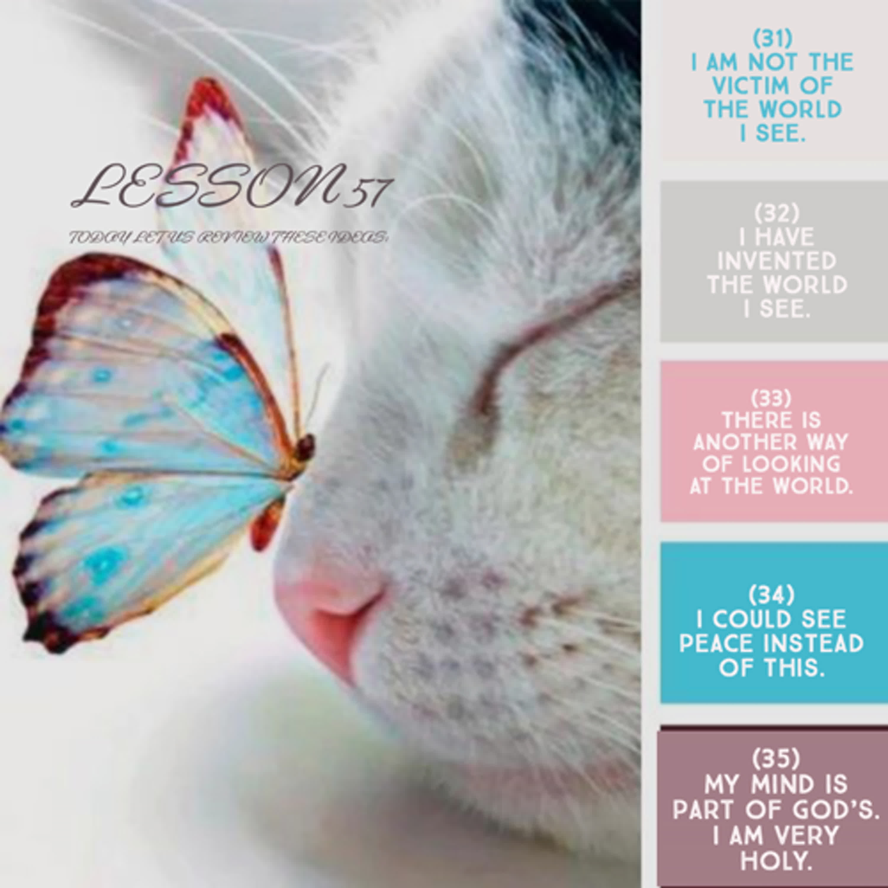 ACIM#57 Today let us review these ideas: 36~40 episode artwork