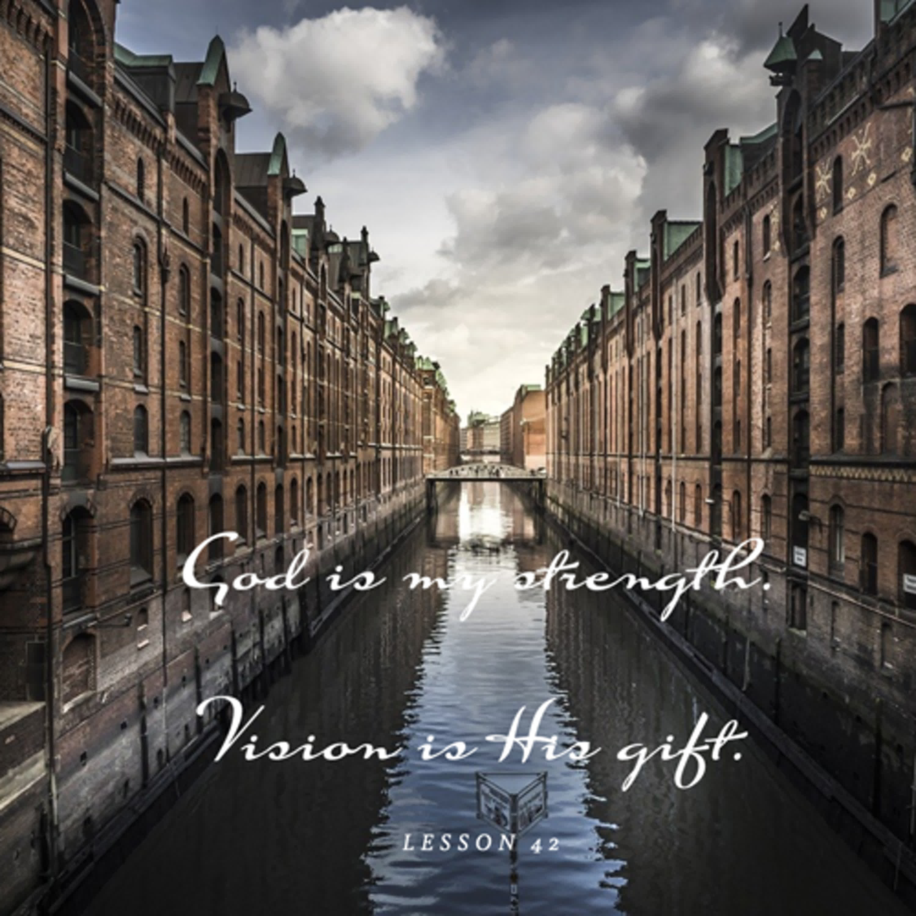 ACIM＃42 God is my strength. Vision is His gift episode artwork
