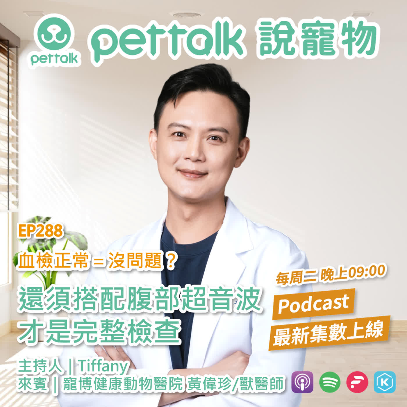 EP288｜血檢正常＝沒問題？還須搭配腹部超音波才是完整檢查 feat. 黃偉珍 獸醫師