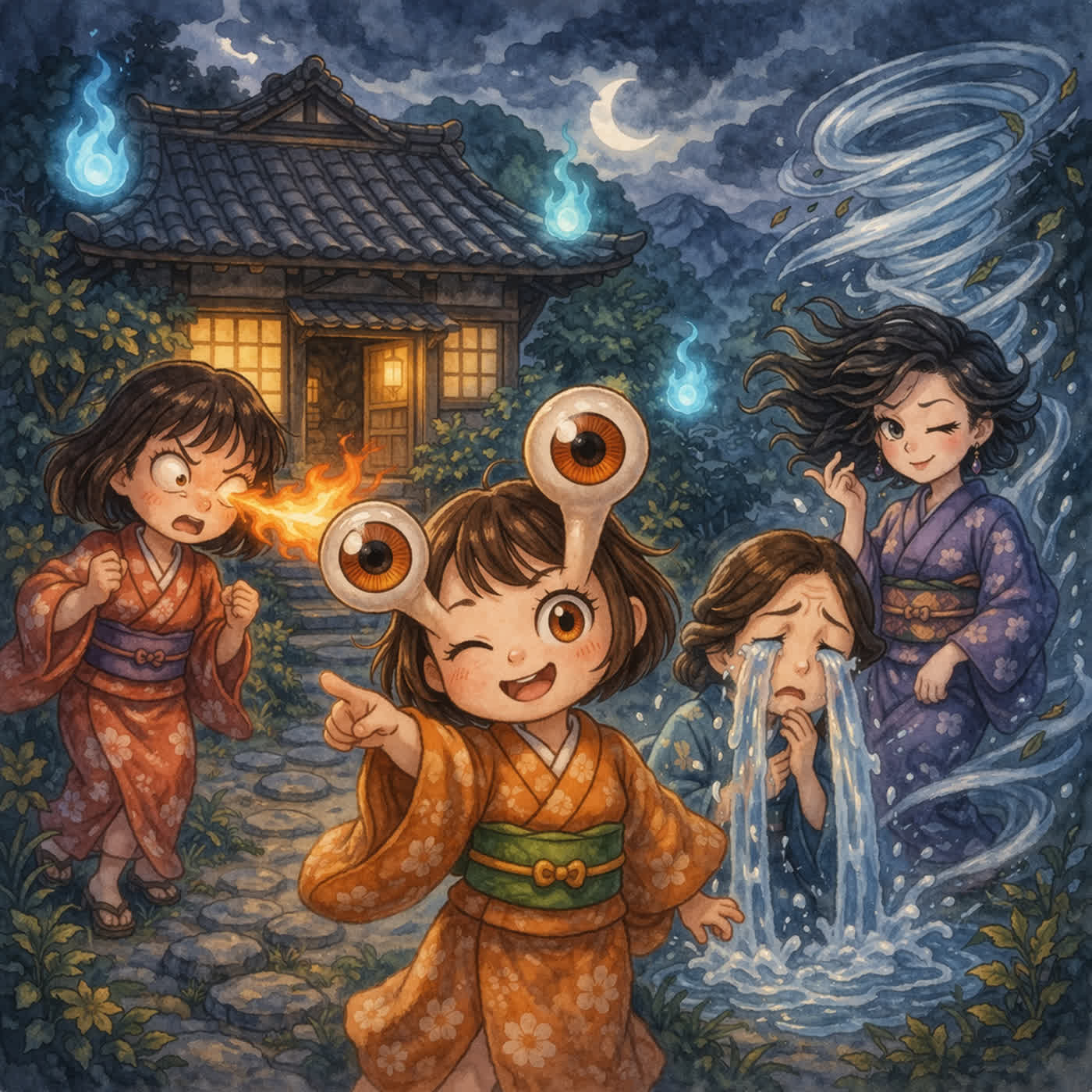 原創故事#142 妖怪山莊：怪奇眼家族