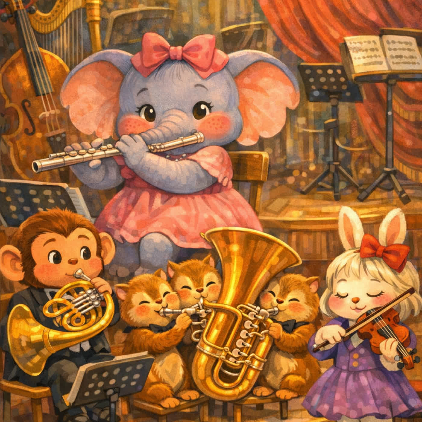 原創故事#137 大象芬芬的樂器