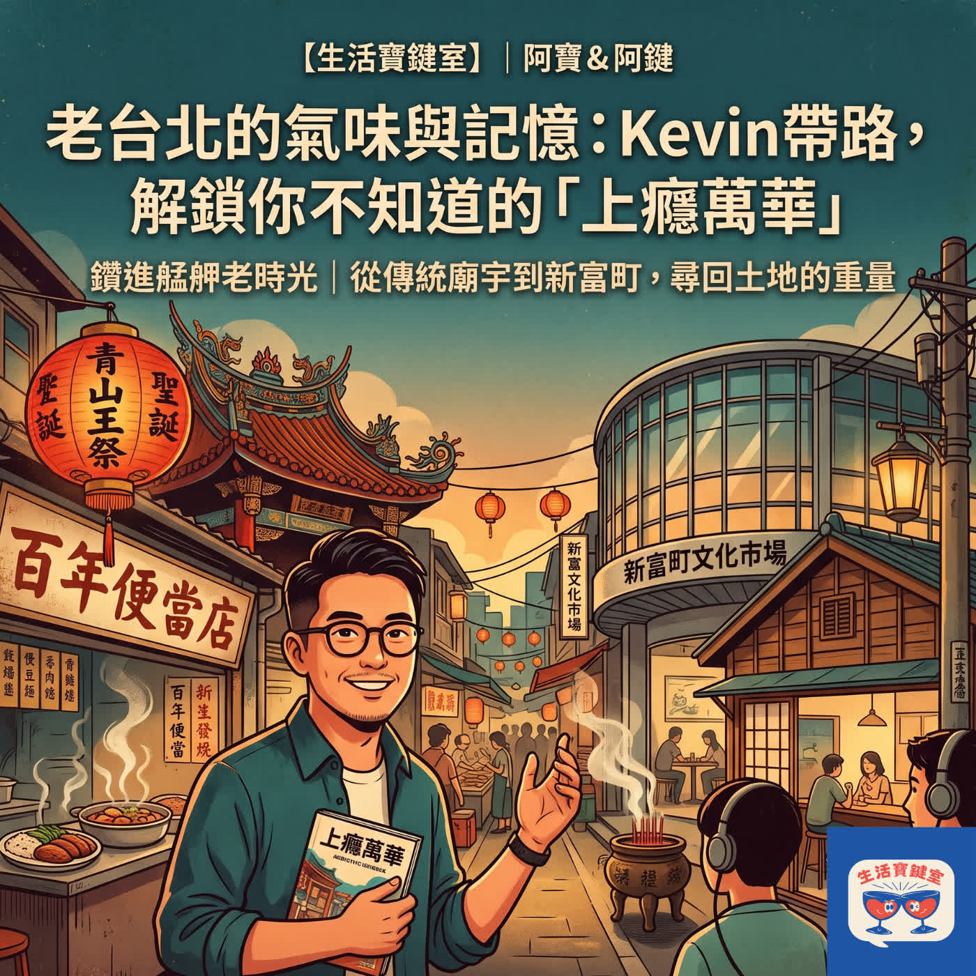 #263.【寶鍵散步】百年老味、四大廟宇與日式木屋:走進萬華的時光隧道 ft.沐育文化 施景耀 episode artwork