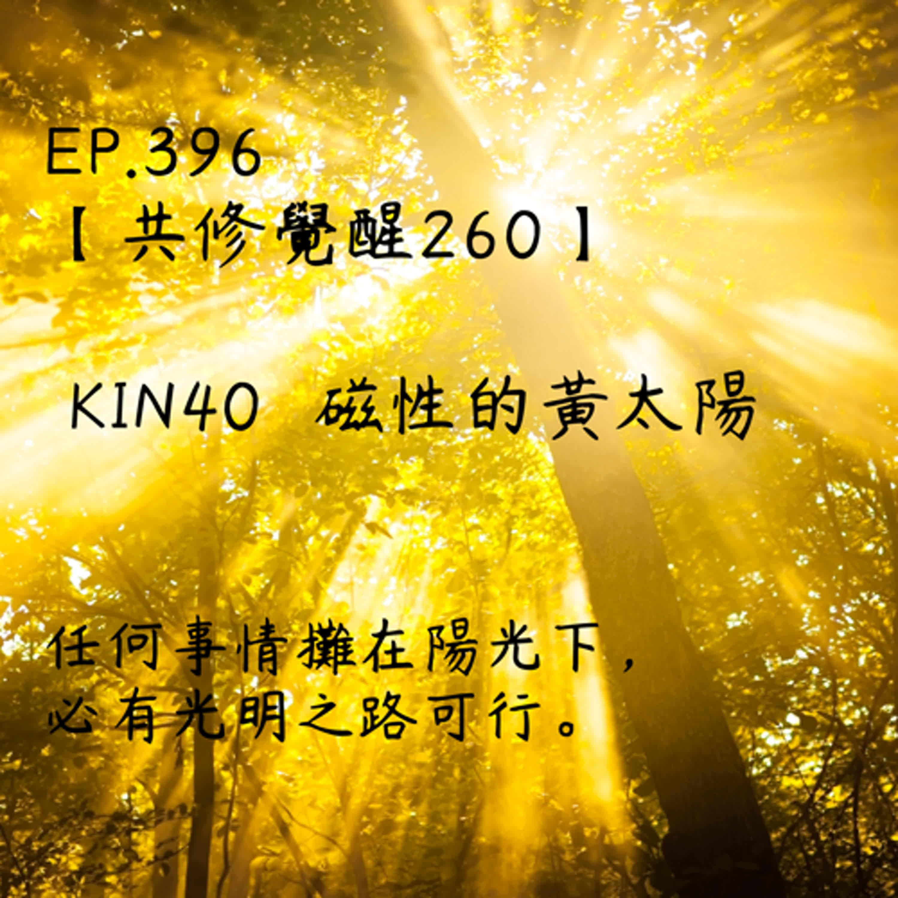 馬雅星球之旅｜EP396－【共修覺醒260】-KIN40磁性的黃太陽-任何事情攤在陽光下，必有光明之路可行。 episode artwork