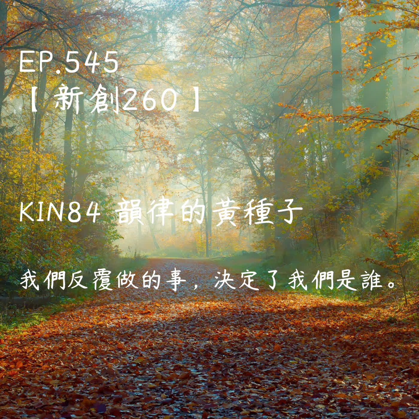 馬雅星球之旅｜EP545－【新創260】-KIN84韻律的黃種子-我們反覆做的事，決定了我們是誰。 episode artwork