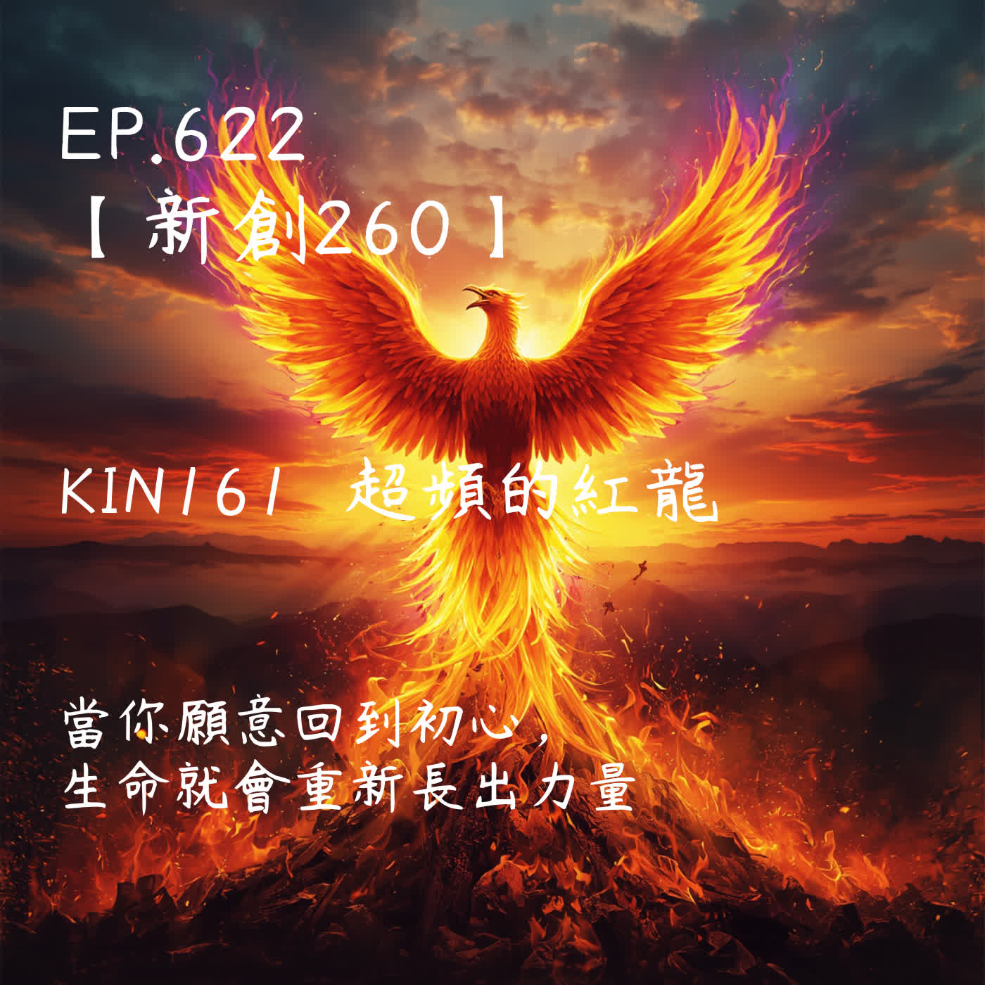 馬雅星球之旅｜EP622－【新創260】-KIN161超頻的紅龍-當你願意回到初心，生命就會重新長出力量。 episode artwork