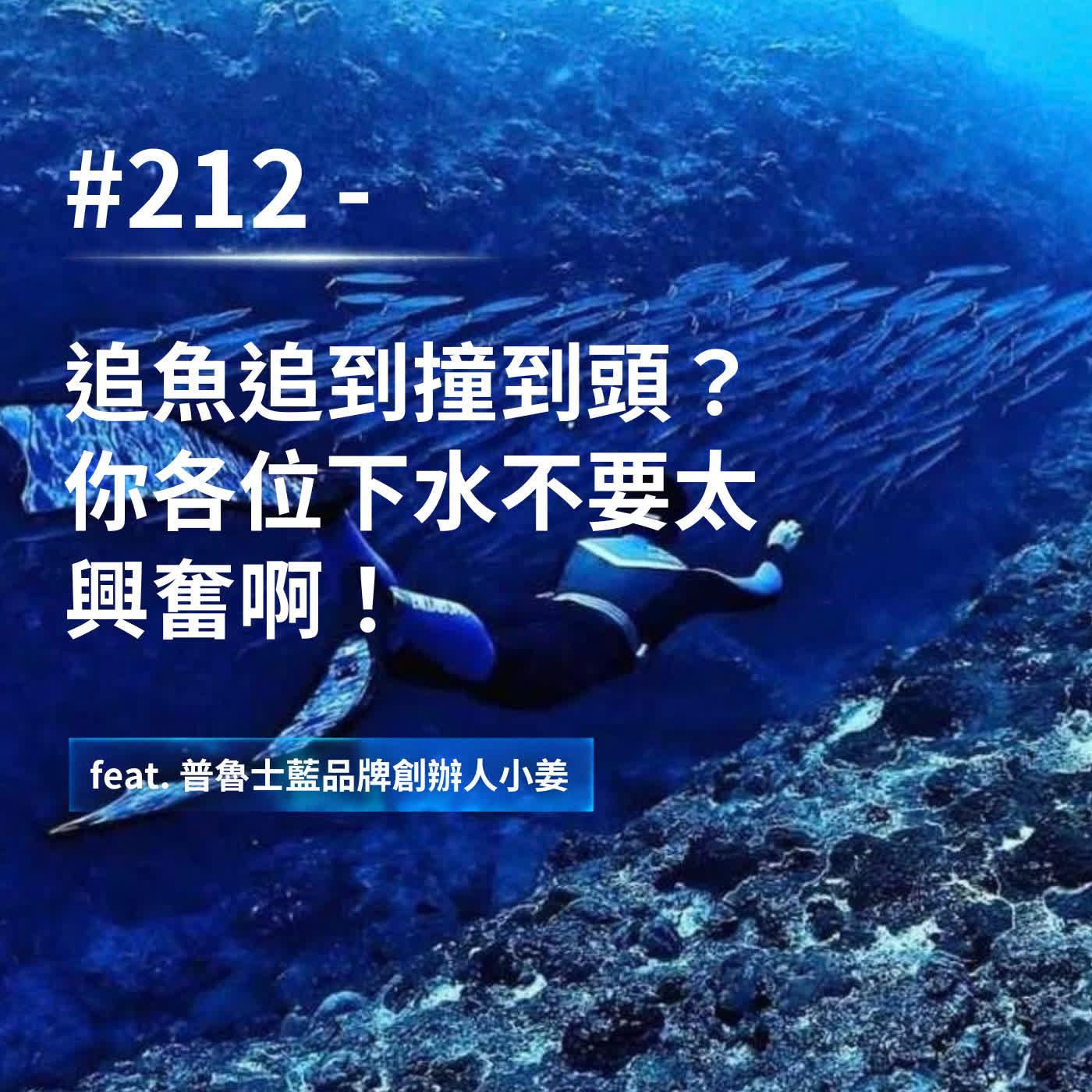 #212 - 追魚追到撞到頭？你各位下水不要太興奮啊！ feat. 普魯士藍品牌創辦人小姜 episode artwork