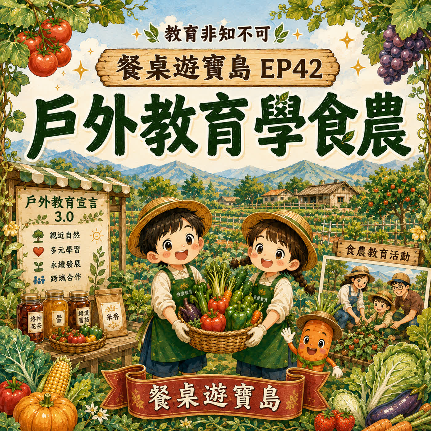 教育非知不可 餐桌遊寶島｜ EP42－戶外教育學食農 episode artwork