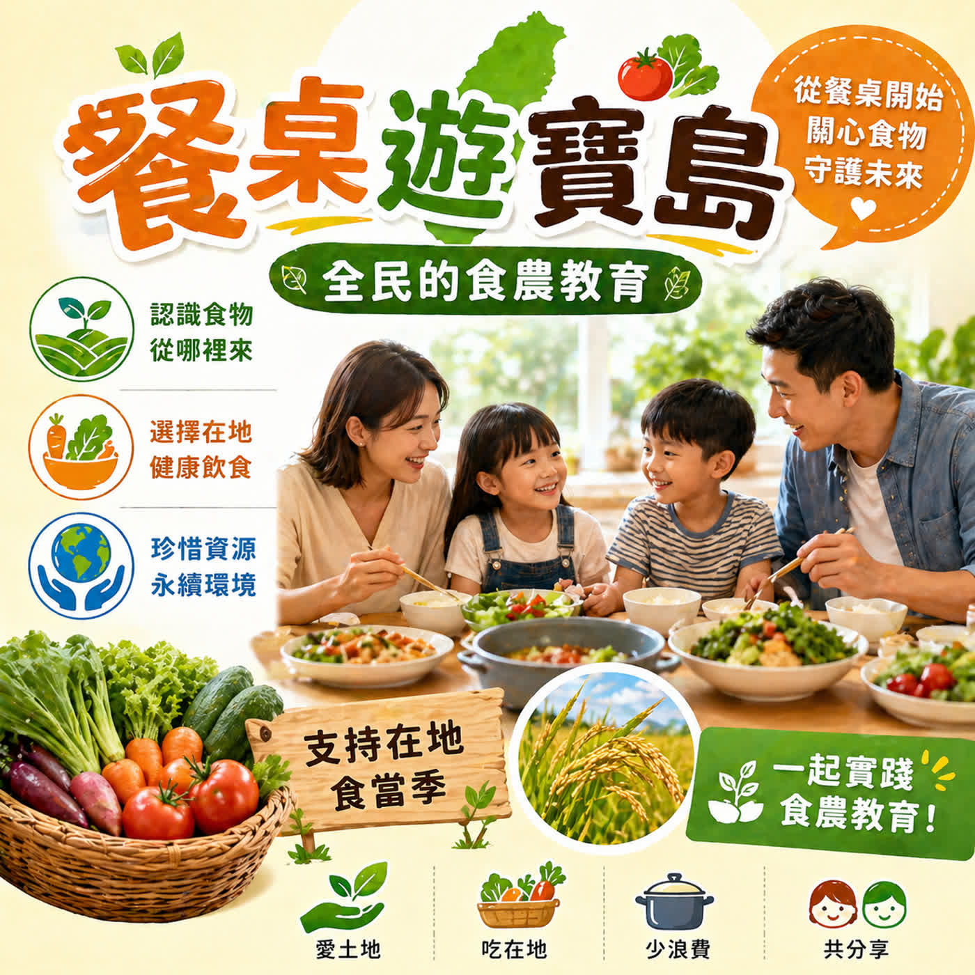 教育非知不可-餐桌遊寶島｜🍽️🌱 全民的食農教育