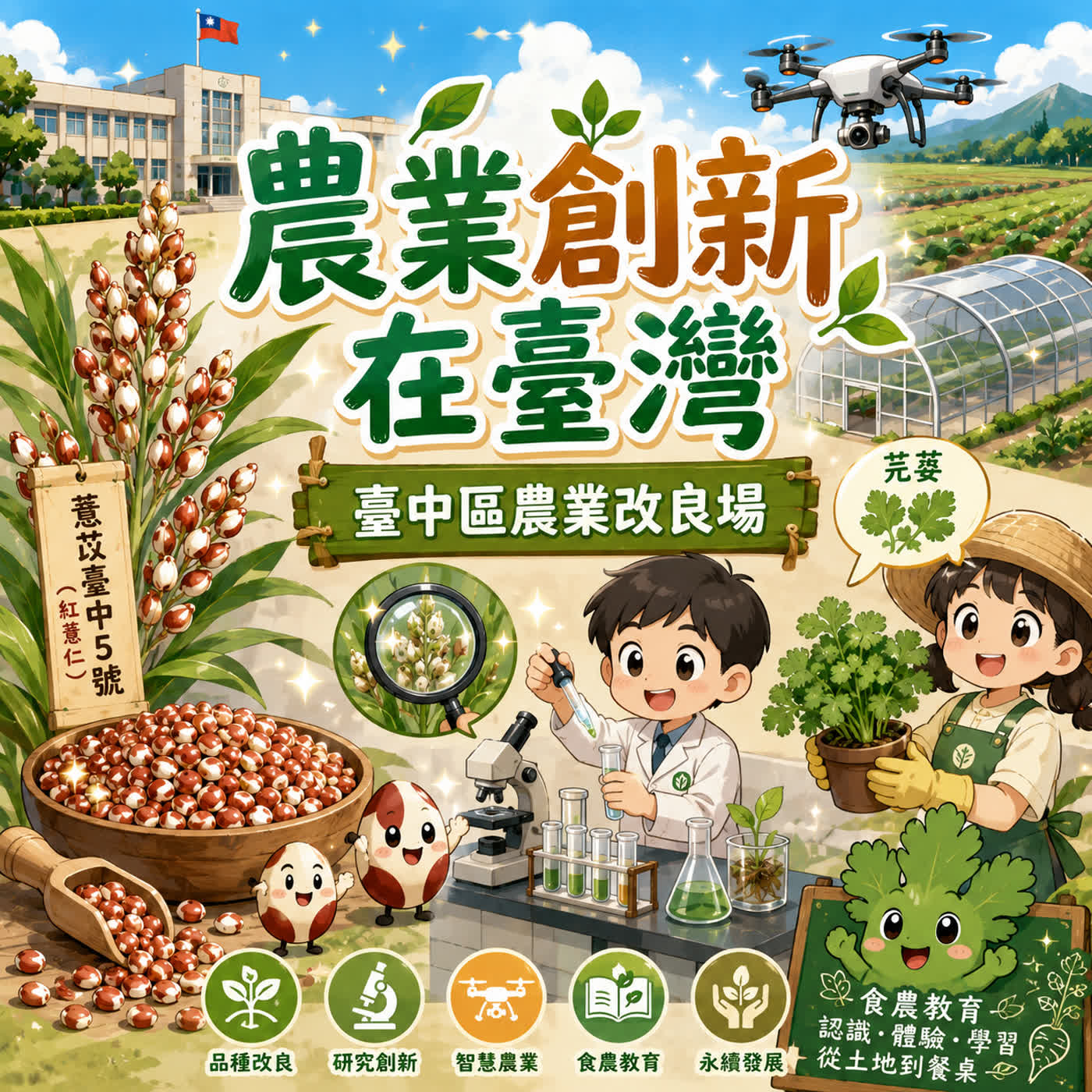 教育非知不可 餐桌遊寶島EP38｜農業創新在臺灣： 農業部臺中區農業改良場