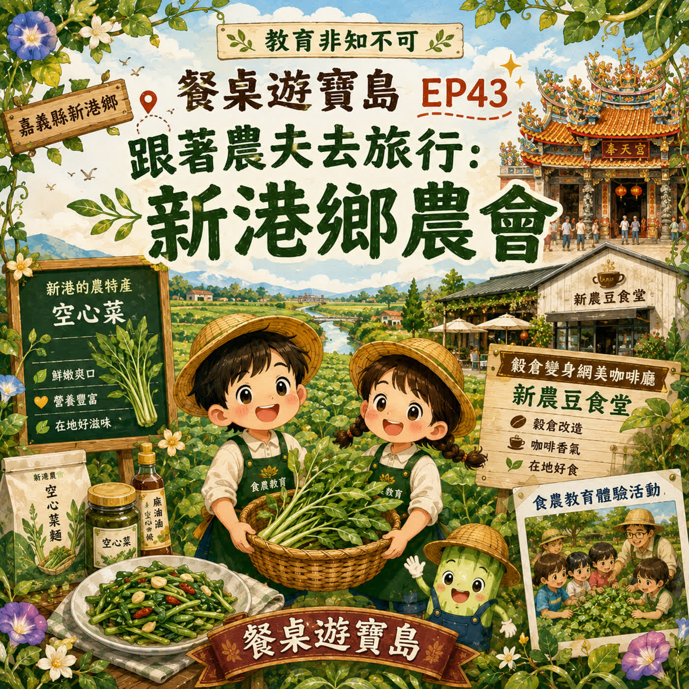 🌾🚜 教育非知不可｜餐桌遊寶島 EP43－跟著農夫去旅行：新港鄉農會 episode artwork