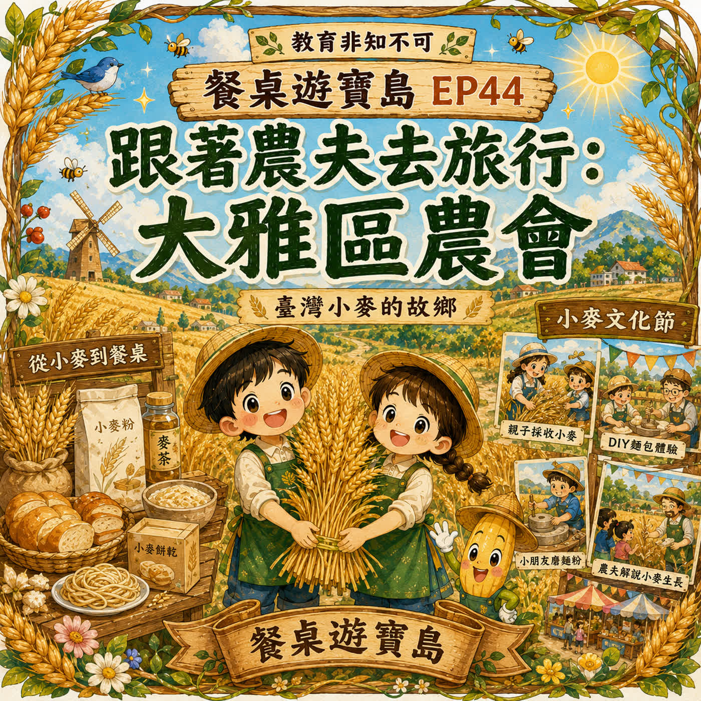 🌾🌾 教育非知不可｜餐桌遊寶島 EP44－跟著農夫去旅行：大雅區農會 episode artwork