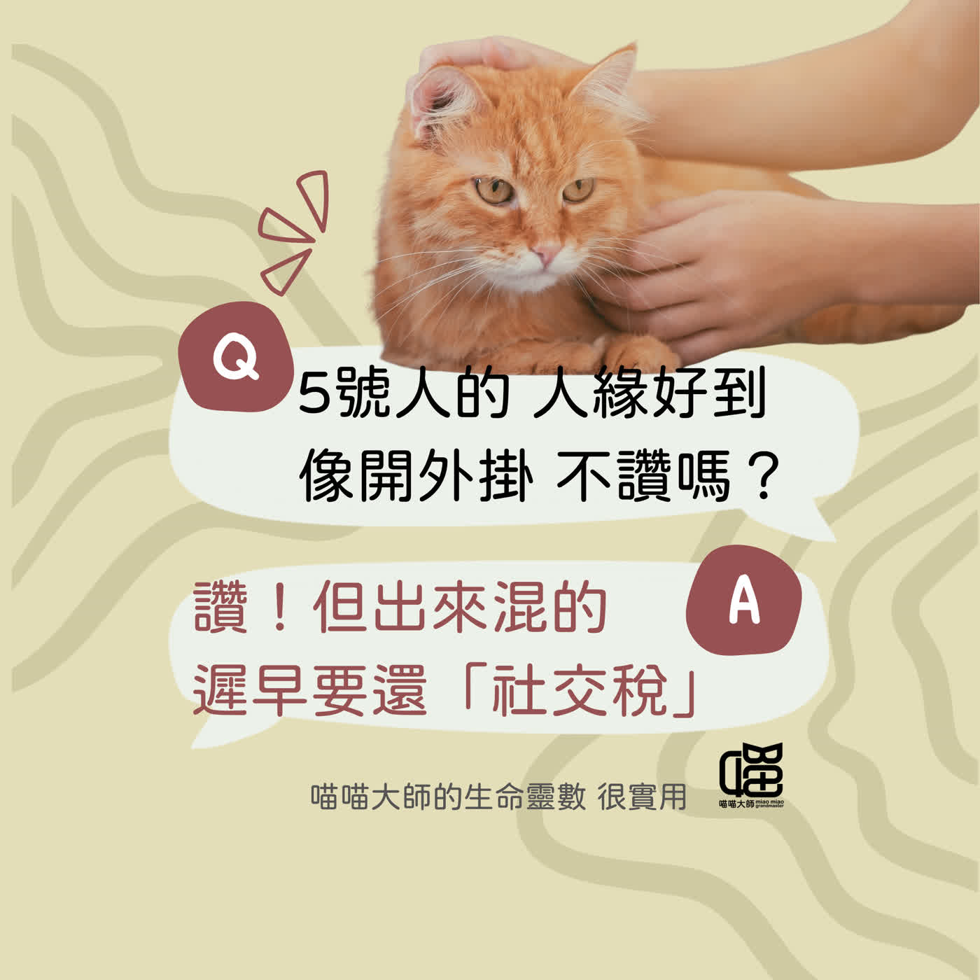 生命靈數5號人請忍住這句話！熱情又好聊的你，小心被自己人討厭喔。喵喵大師 S22ep5 episode artwork