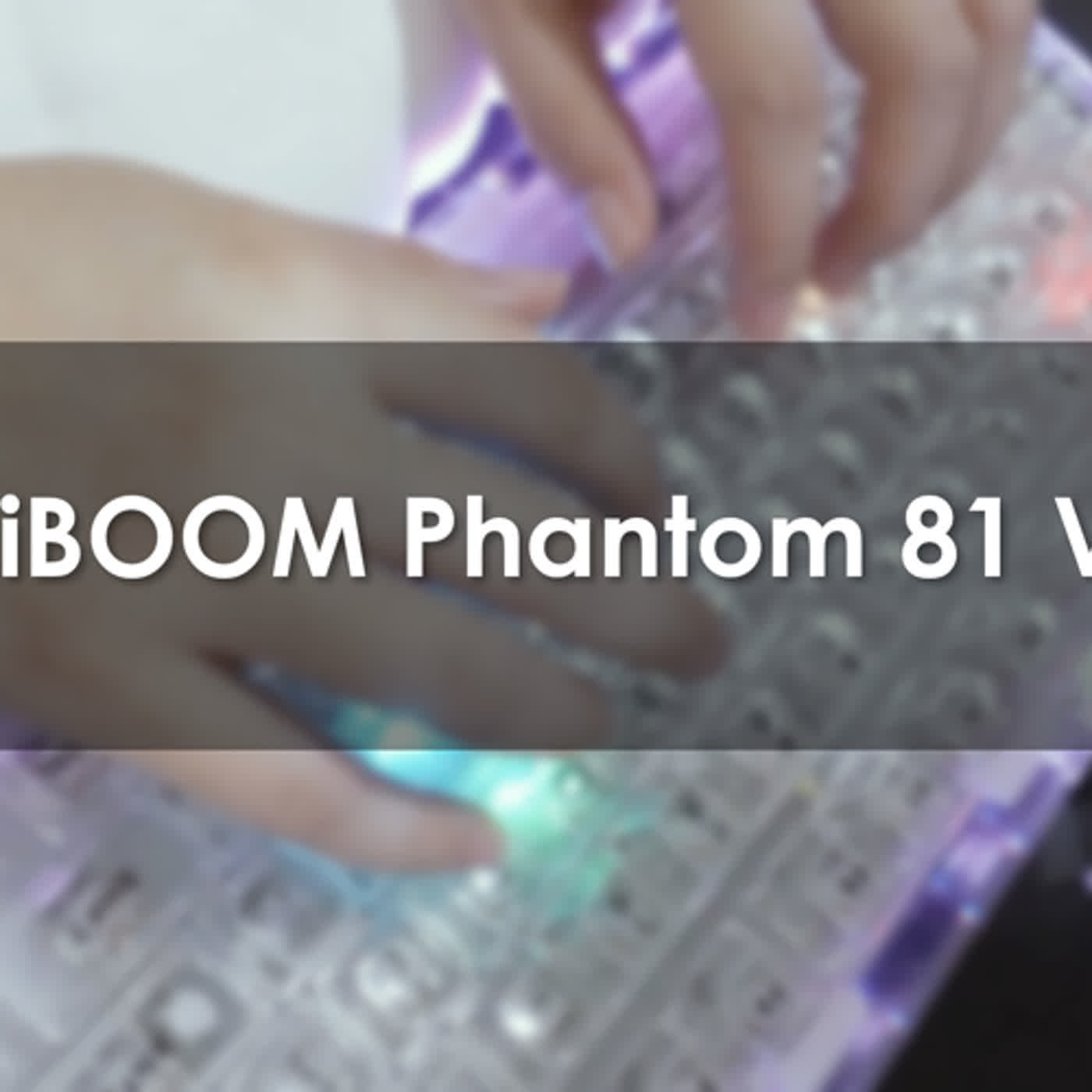 台灣ASMR | KiiBOOM Phantom 81 V2 Typing ASMR | NO Talking