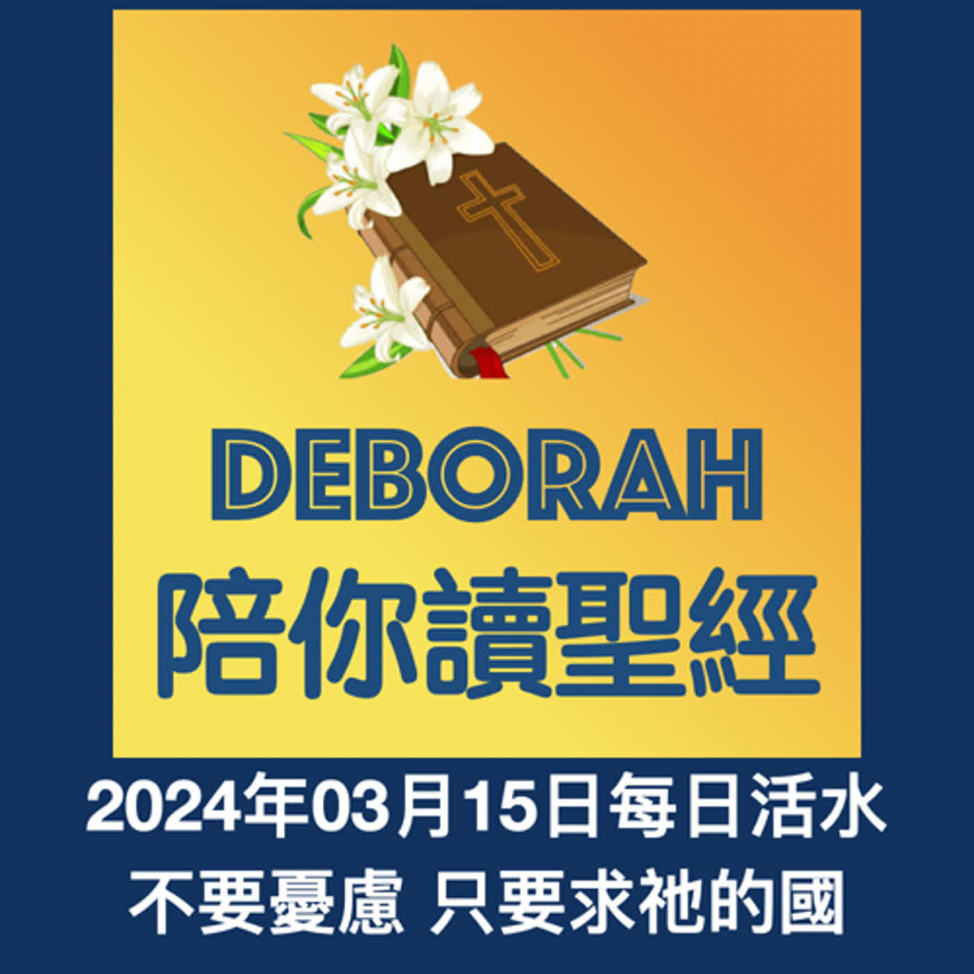 20240315不要憂慮 只要求祂的國 episode artwork