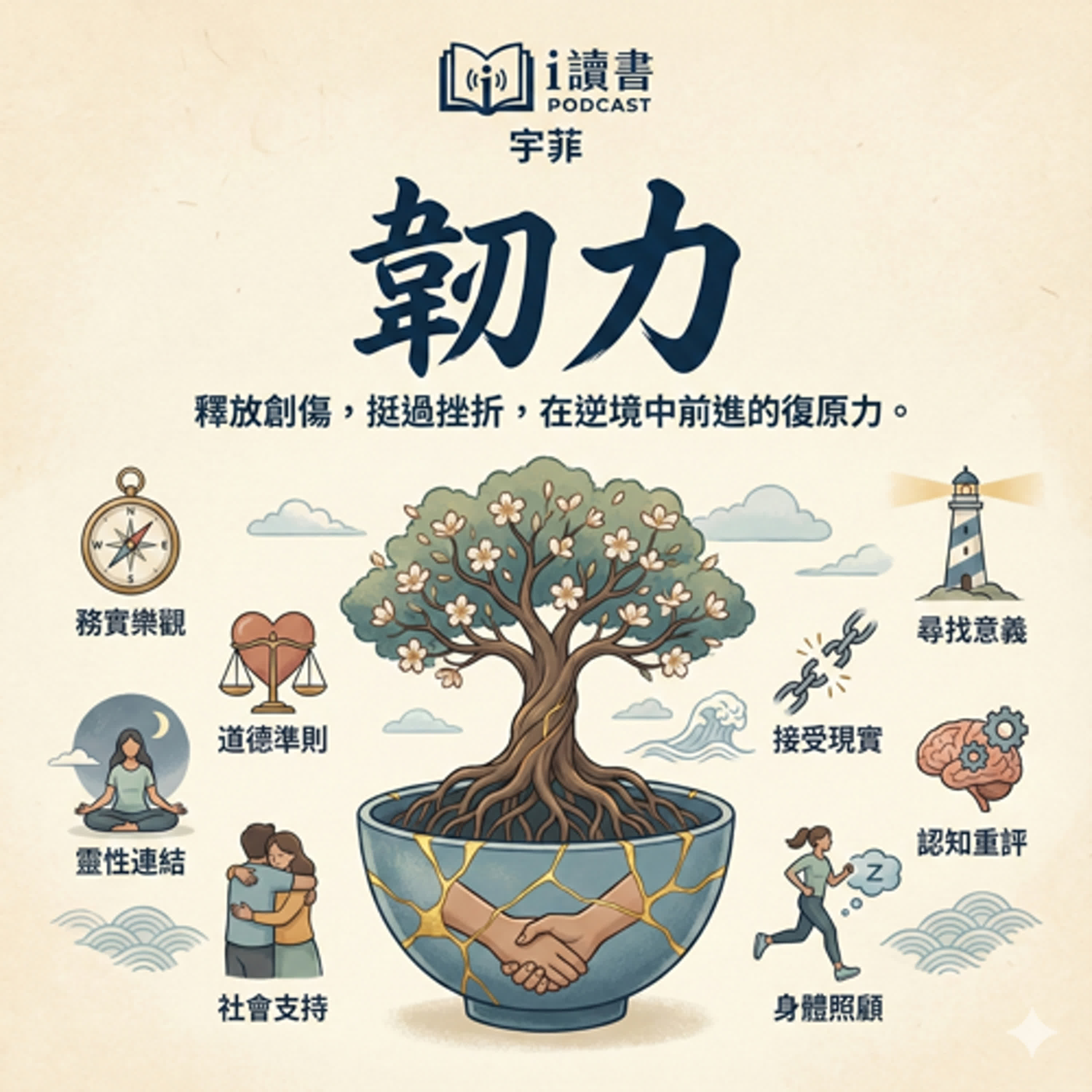 062.#韌力「韌力不是撐住，是站回來」  「壞事一定會發生，但你可以復原」  「不是你太脆弱，是你沒人教你復原」  「真正的強大，是倒下後的選擇」 episode artwork