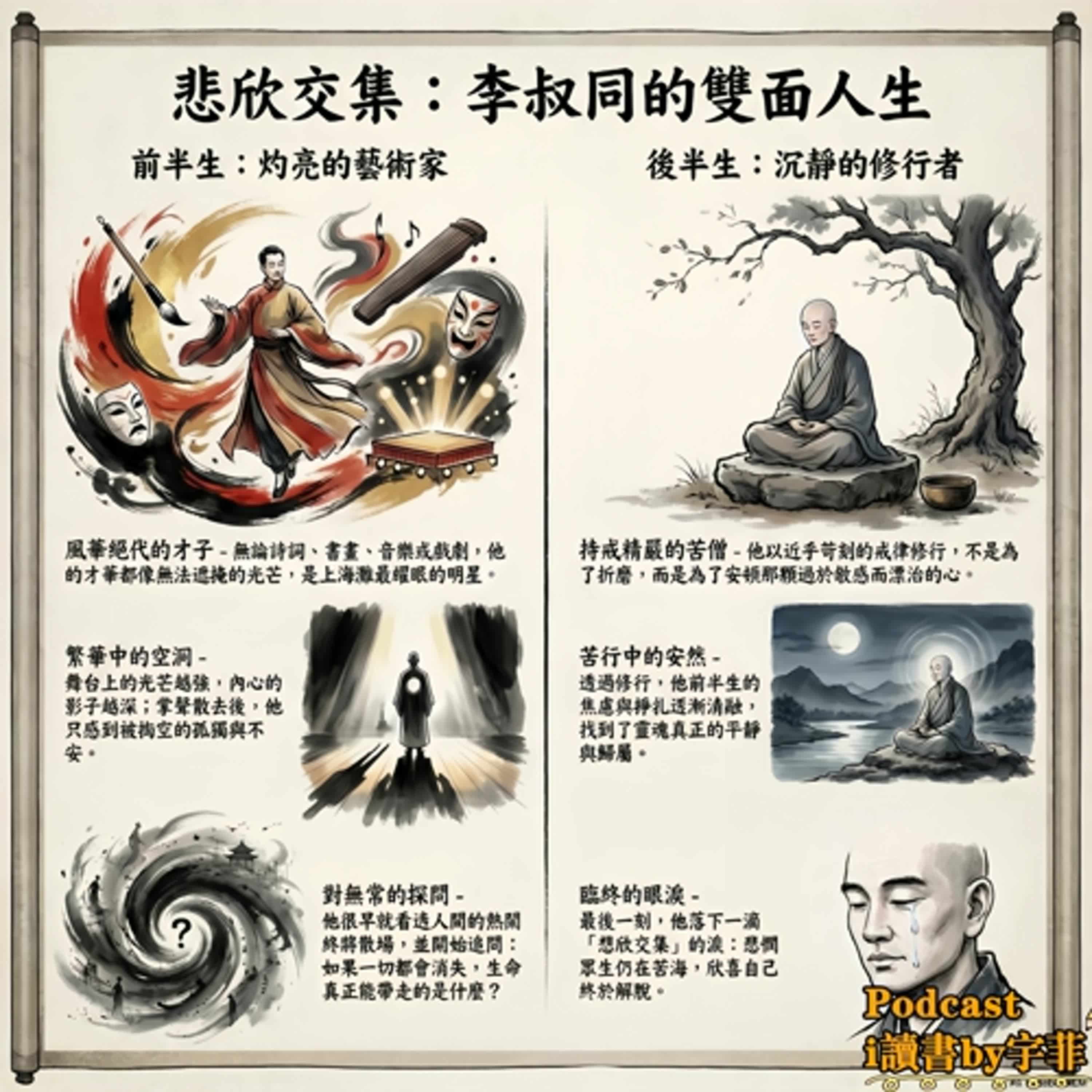 悲欣交集：一個人如何把自己修成一盞光  #悲欣交集  #李叔同  #弘一法師 episode artwork