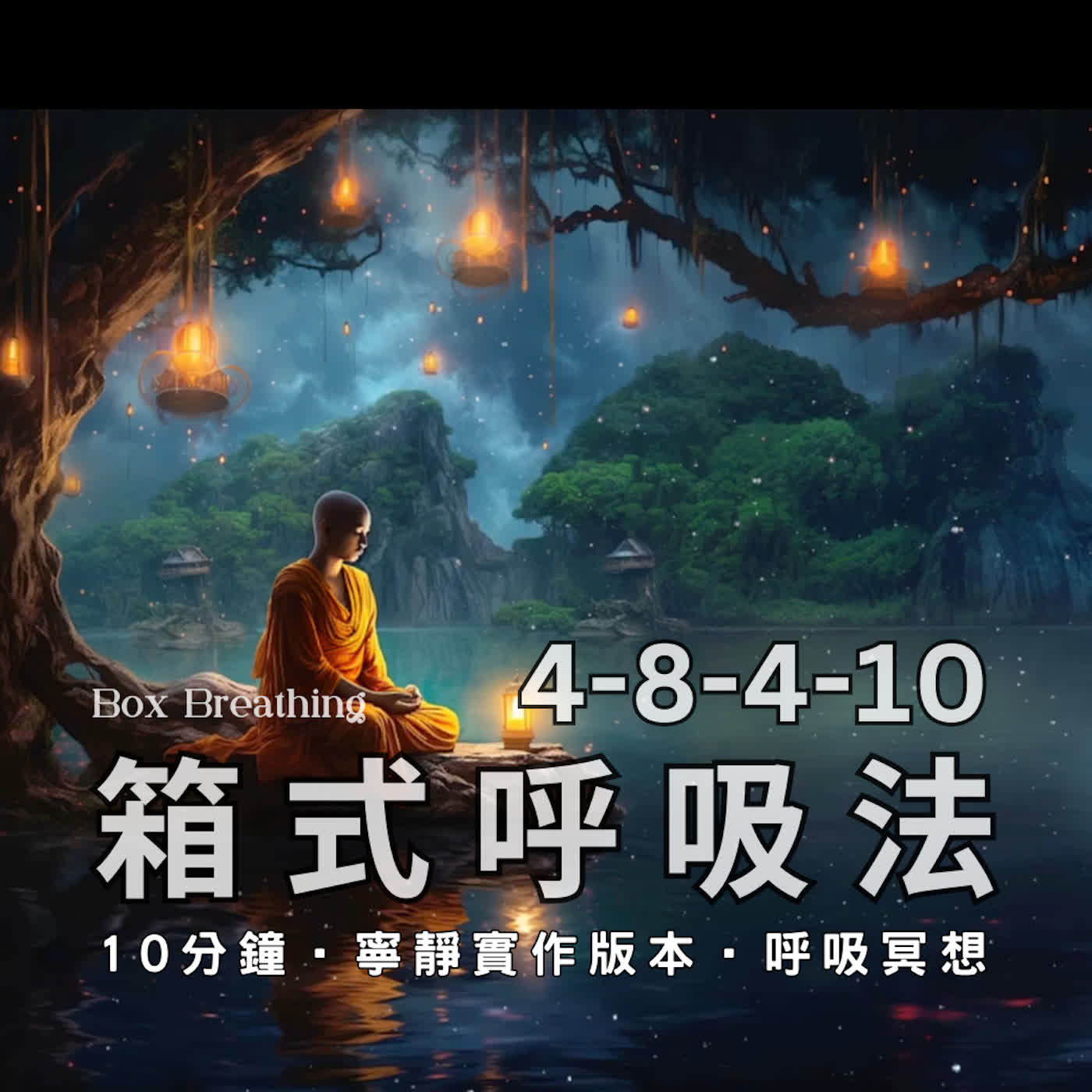 🎧 4-8-4-10箱式呼吸法｜藉由呼吸 釋放與療癒身心的傷｜｜Box Breathing