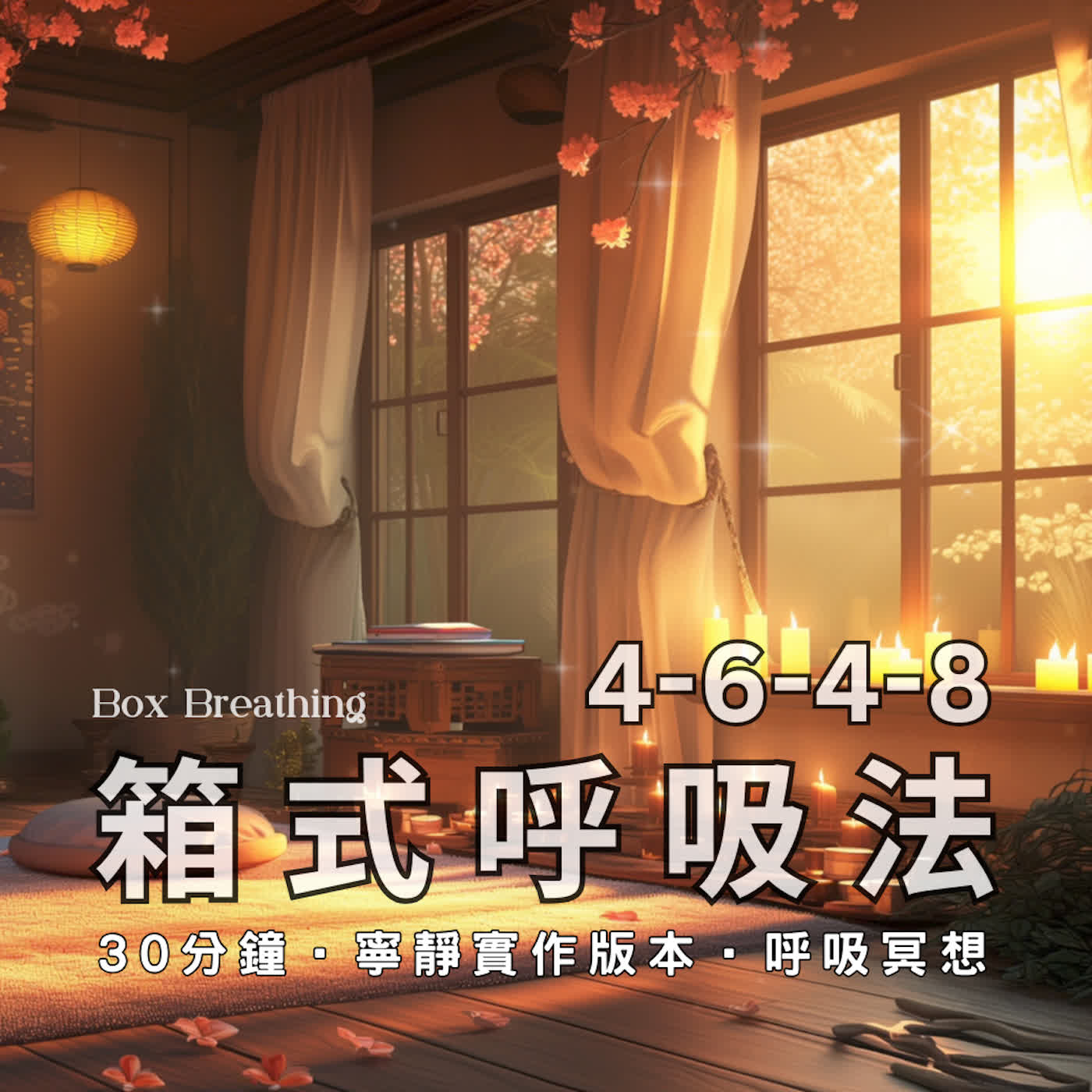 🎧 4-6-4-8箱式呼吸法｜藉由呼吸 釋放與療癒身心的傷｜Box Breathing