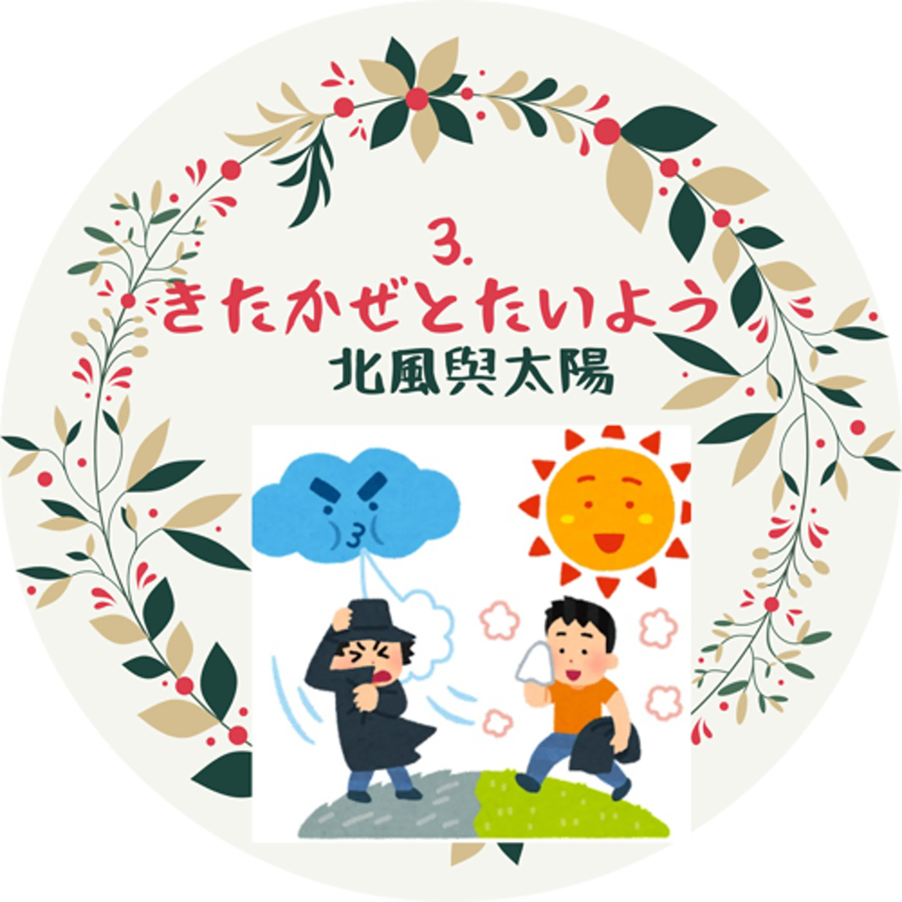 3. きたかぜとたいよう 北風與太陽