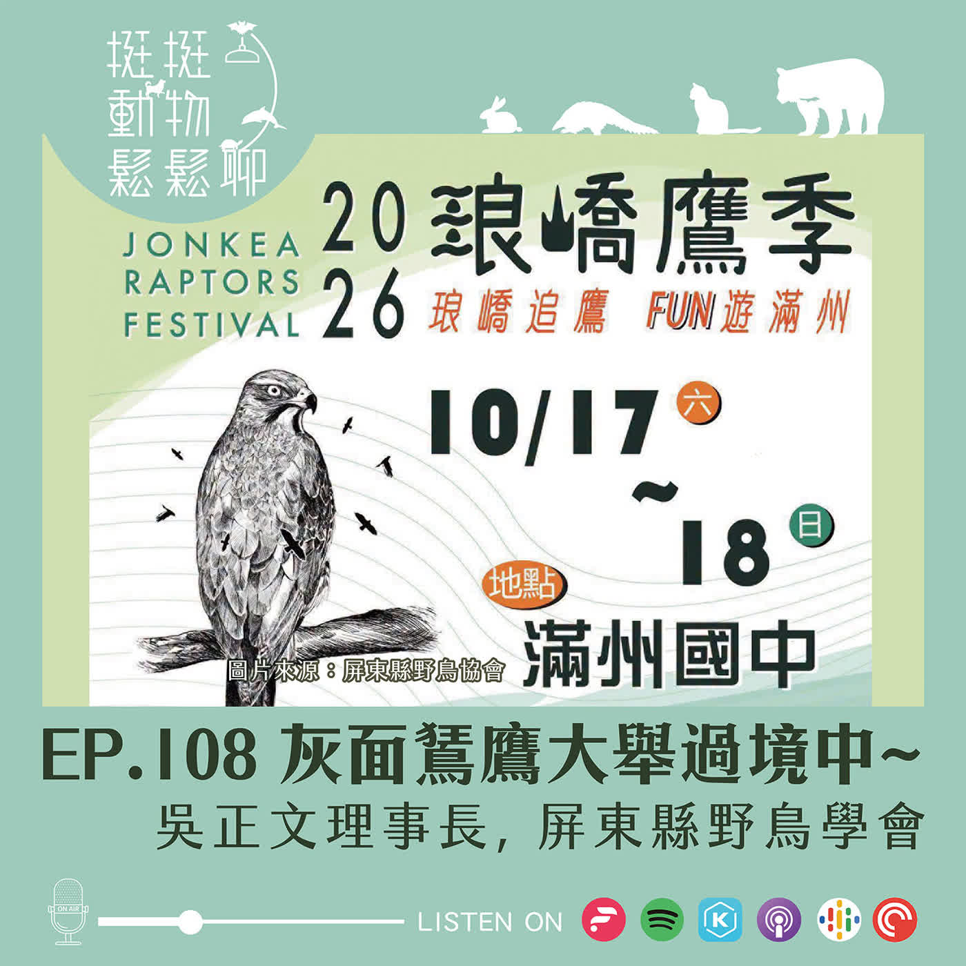 EP.108 灰面鵟鷹大舉過境中~ episode artwork