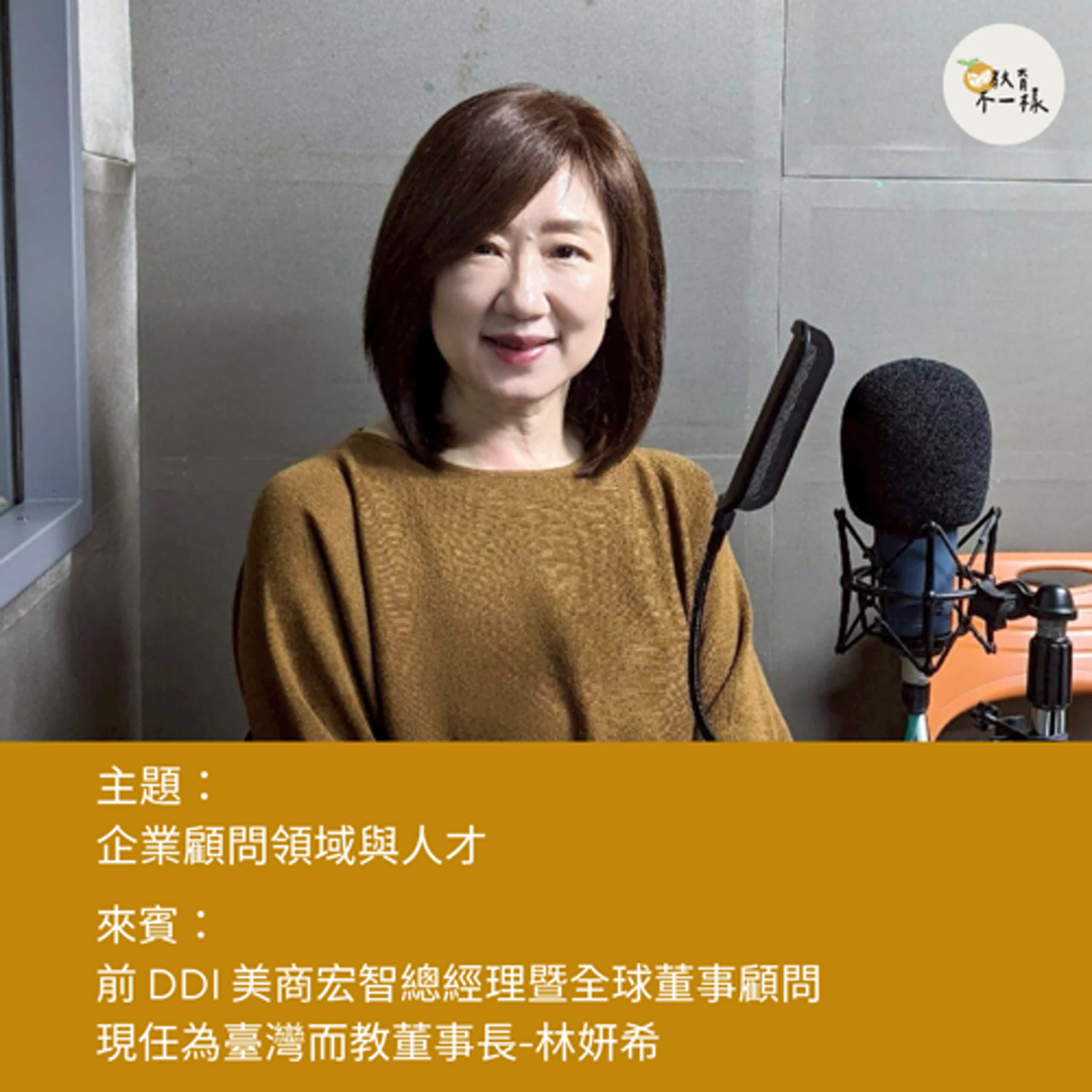 【人才不一樣】企業顧問領域與人才▸前 DDI 美商宏智總經理暨全球董事顧問，現任為臺灣而教董事長-林妍希