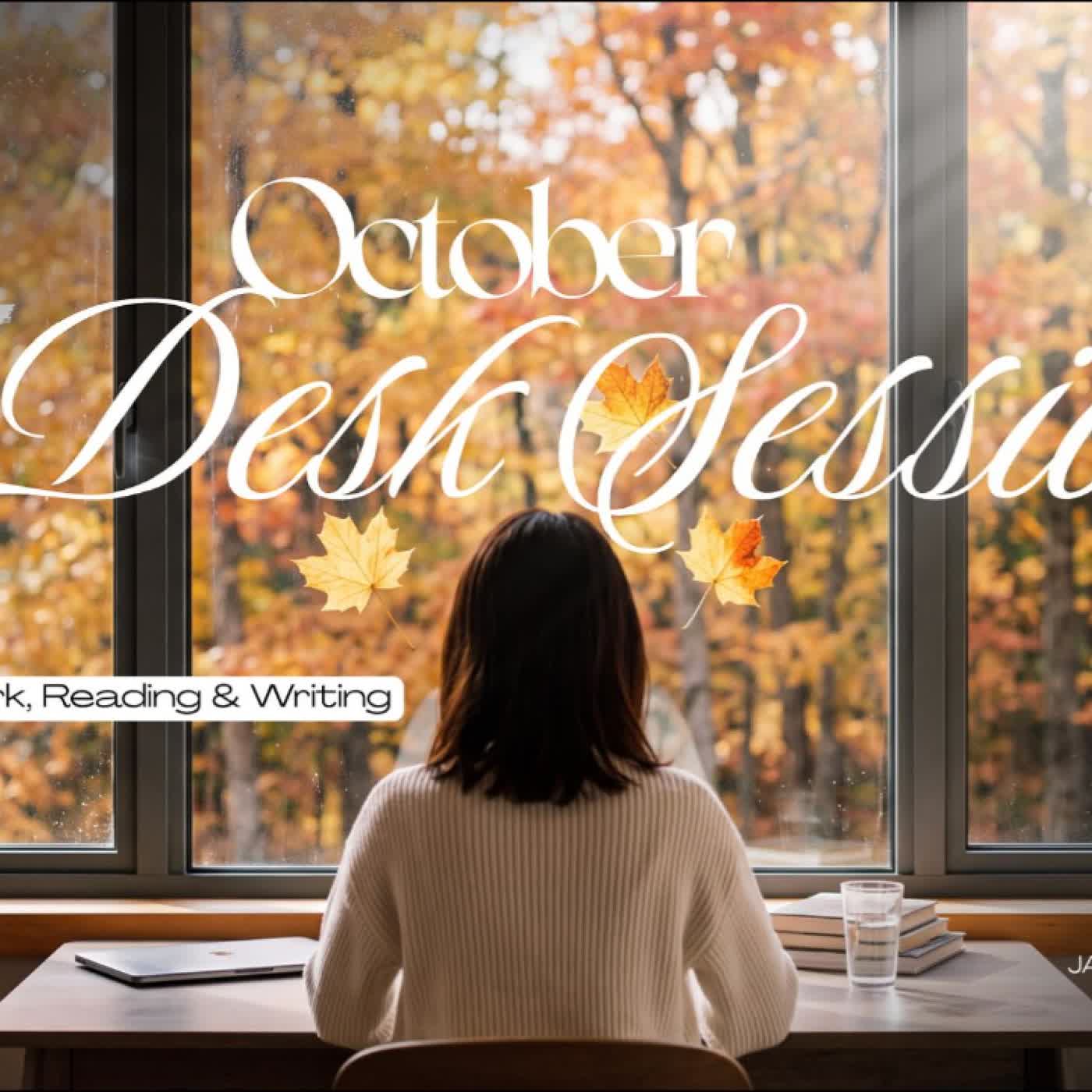 October Desk Session ☕ | Jazzhop & Soft Lo-Fi for Work, Reading & Writing
