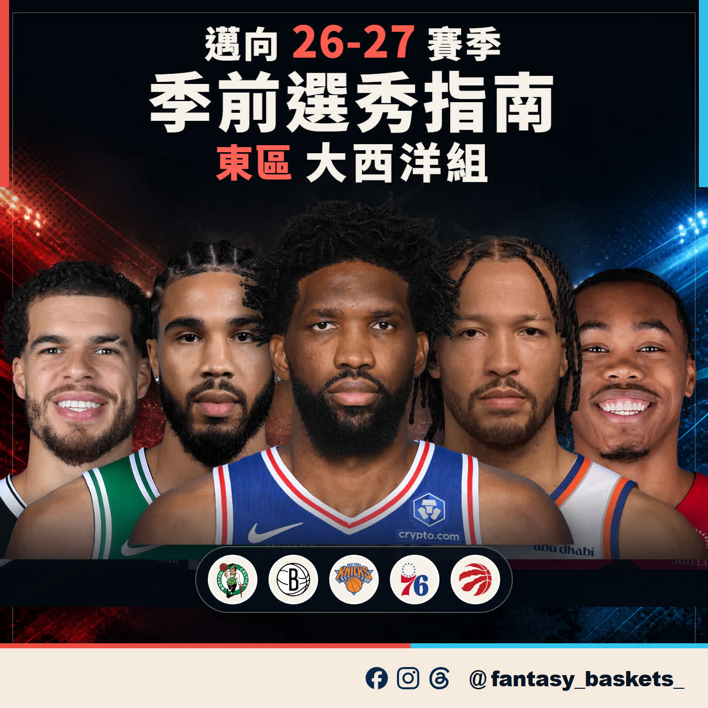 EP301 | 邁向26-27賽季：東區大西洋組選秀指南(塞爾提克/籃網/尼克/七六人/暴龍)