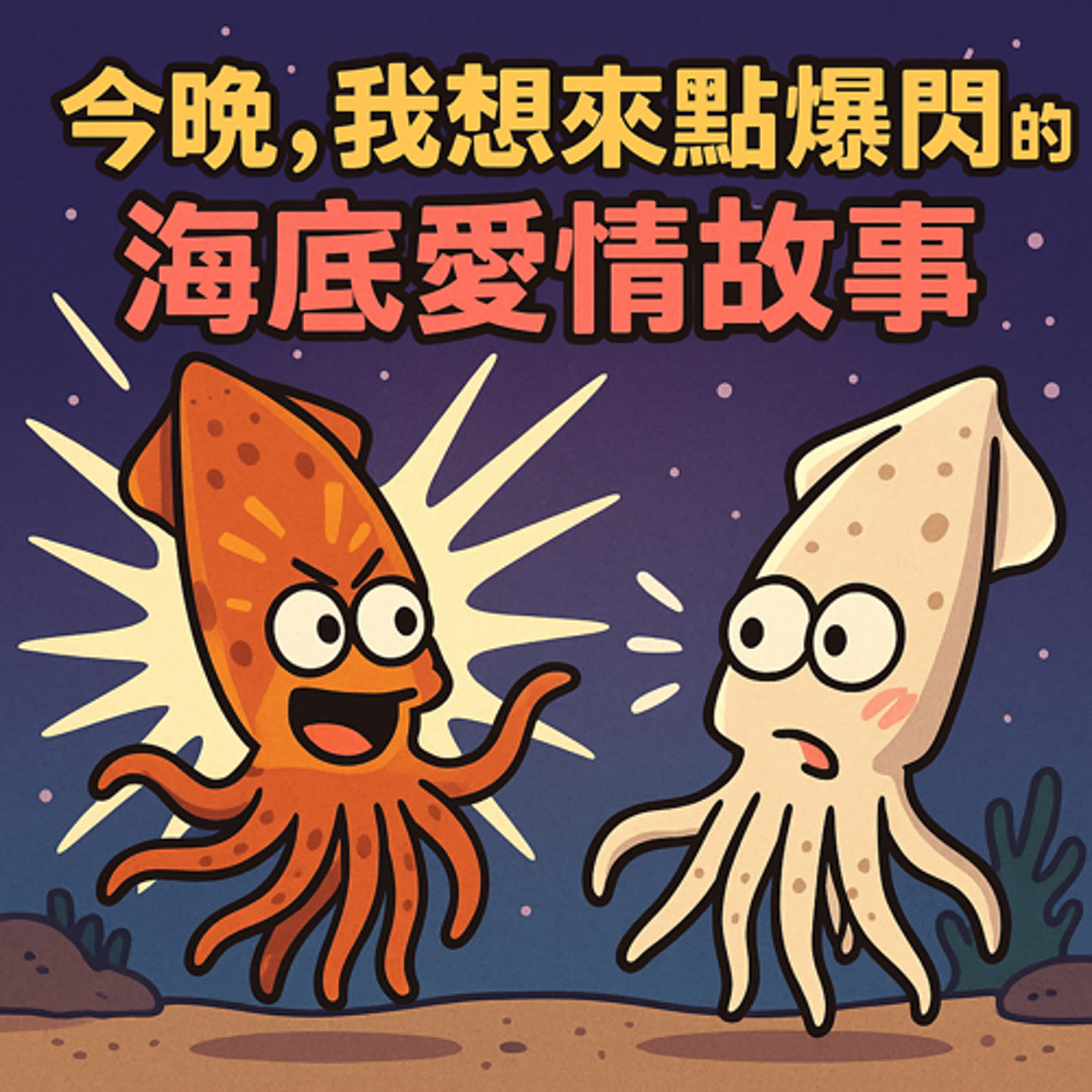 今晚，我想來點爆閃的軟絲海底愛情故事